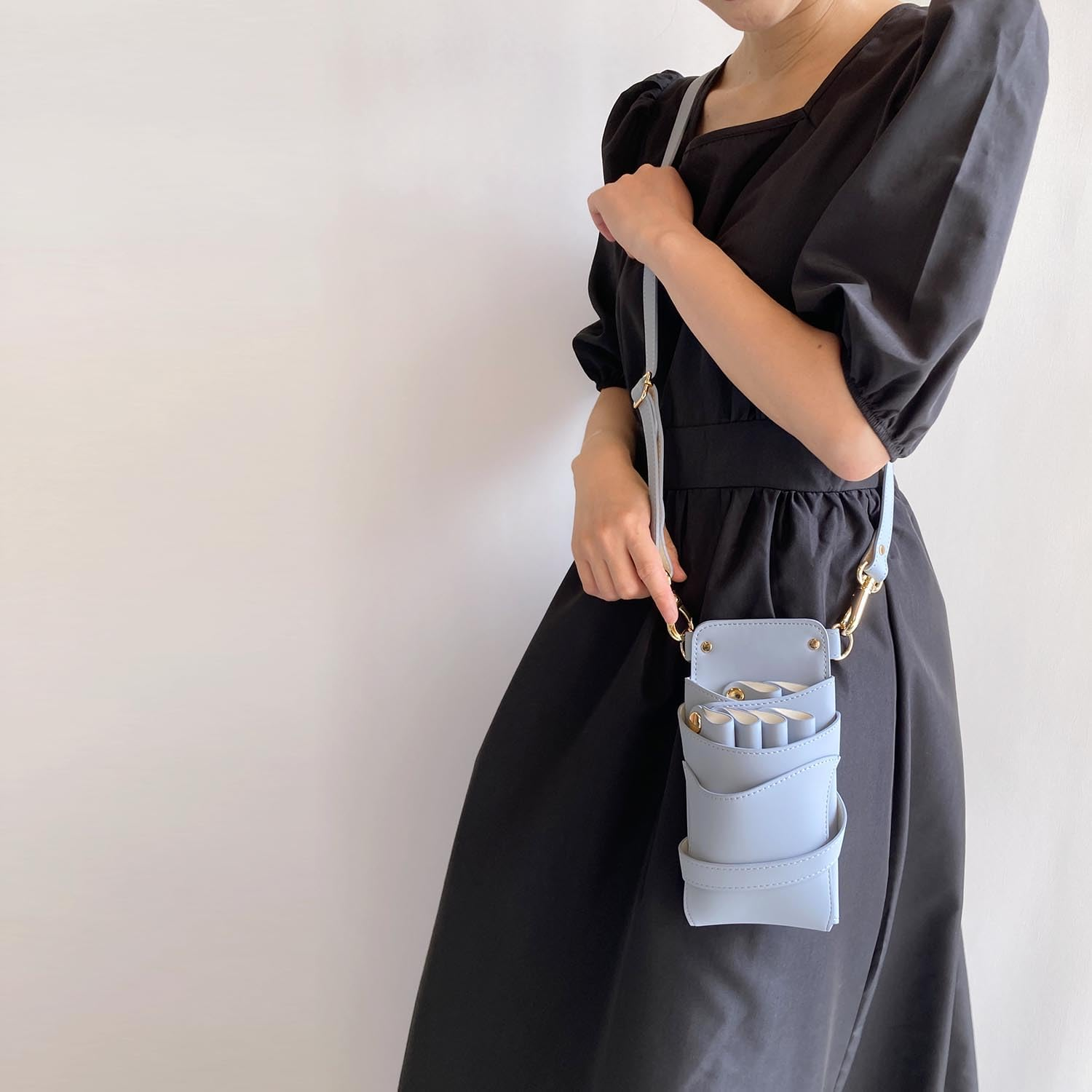 Deeds S-396 Scissor Case Siena Pale Blue 4-6 image number 1