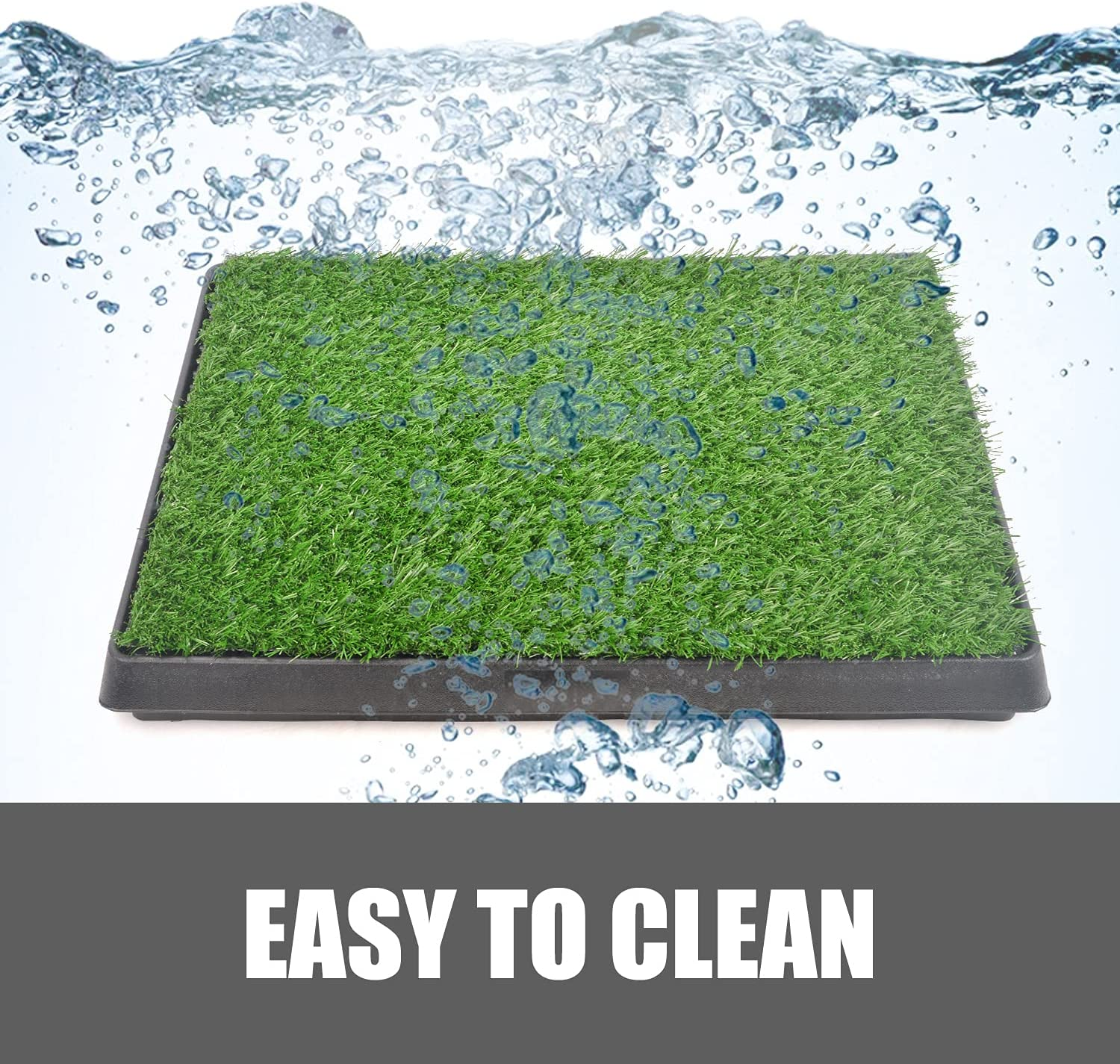 Artificial Grass Dog Pee Pad Potty - Artificial Grass Patch for Dogs - Pet Litter Box image number 4