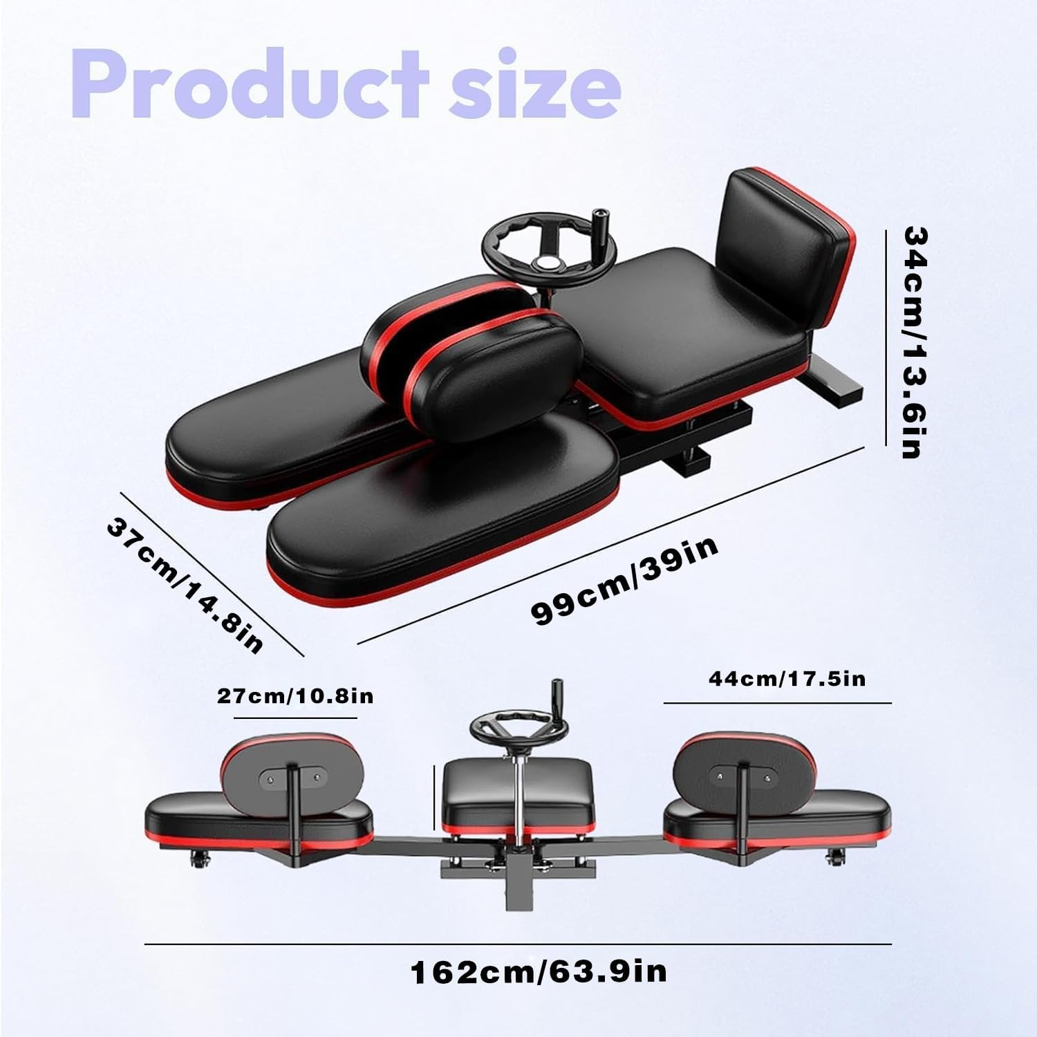 Leg Stretcher, 100Kg Stretch Machine, Heavy Duty Steel Frame Equipment Splits Machine, Leg Stretching Training Machine for Home Gym Split Machine Training Fitness with 6 Accessories image number 1