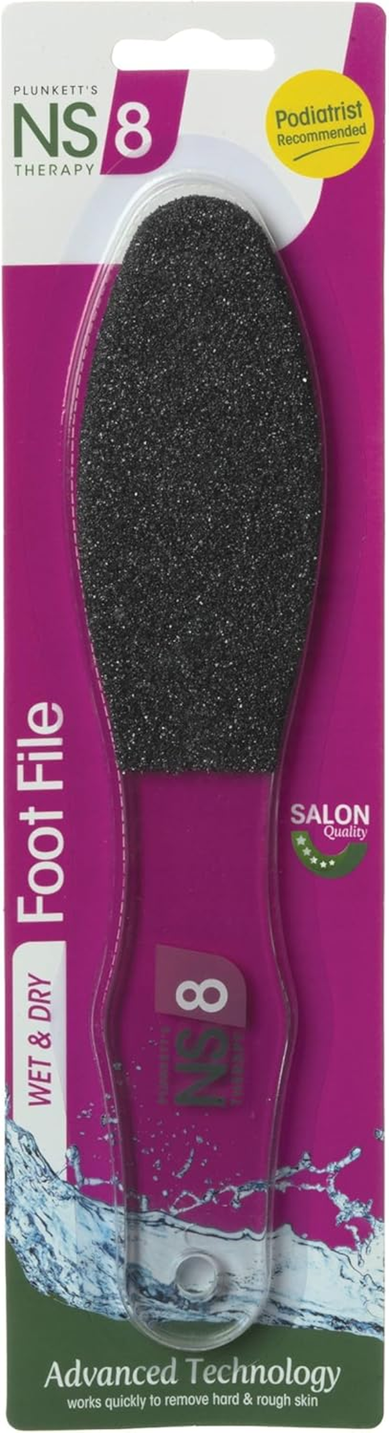 Plunkett'S NS8 Wet & Dry Foot File &ndash; Durable, Water-Resistant Grit for Effective Exfoliation. Ideal for Hard Skin, Calluses & Cracked Heels. Safe for Use in Shower or Bath. Hygienic & Easy to Clean image number 4