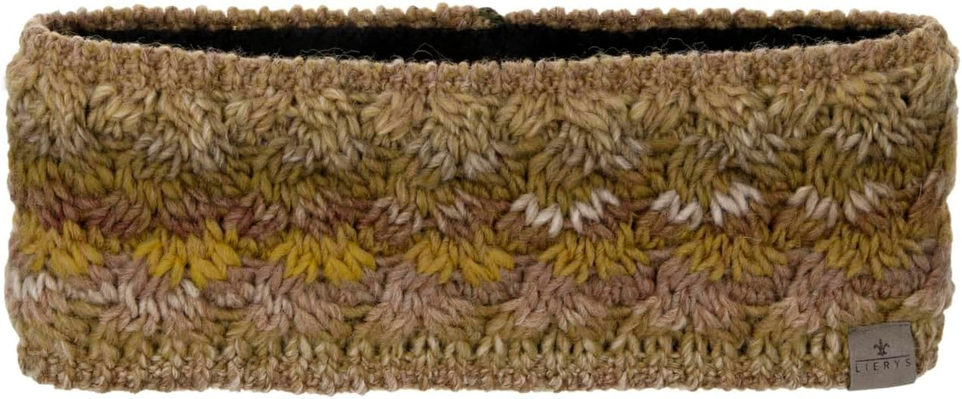 LIERYS Farelle Women'S Headband - Earmuffs with Wool - Made in Germany - Headband with Lining - Ear Protection with Lining - Ear Warmers Brown/Blue One Size