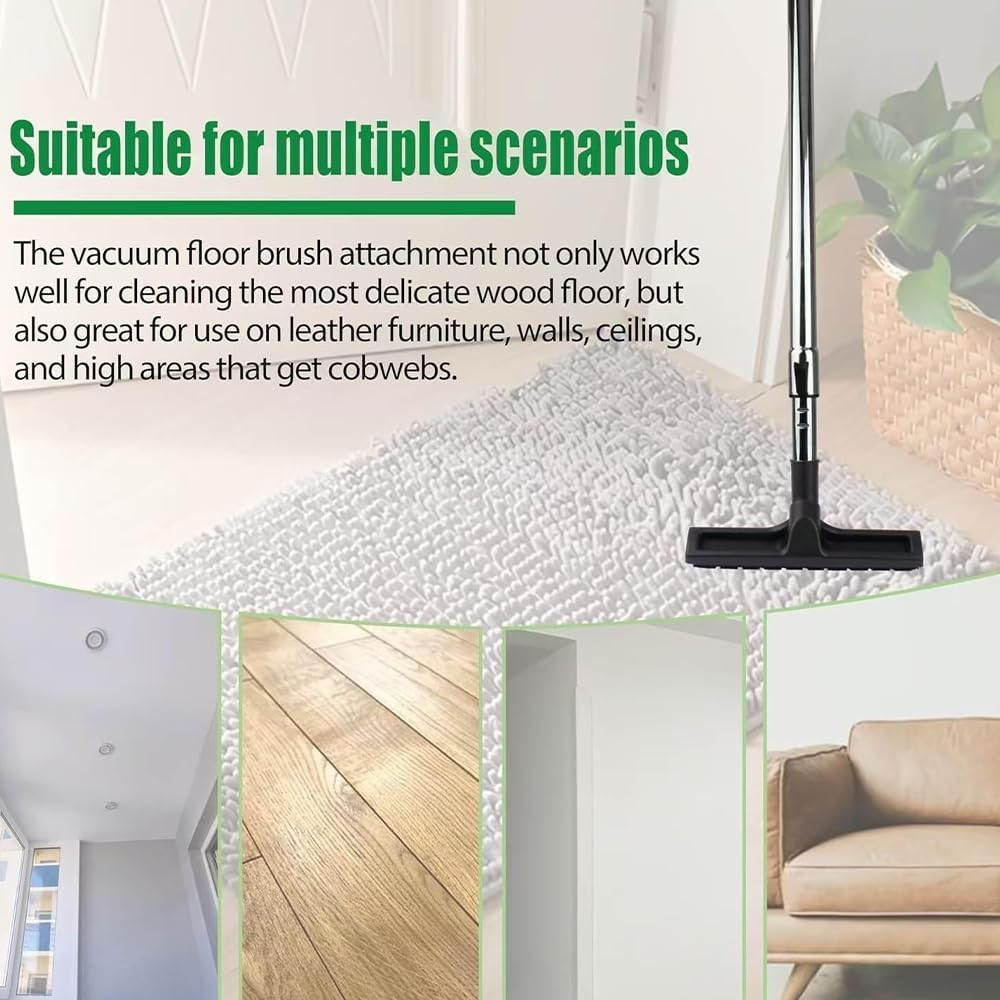 NYGHMY 1 Pcs Household Vacuum Cleaner Accessories Brush Head, Cleaning Tool, Hardwood Floor Brush, Multi-Surface Vacuum Attachments 360 Degrees Swivel Head Hard Floor Brush(Inner Diameter 32Mm)