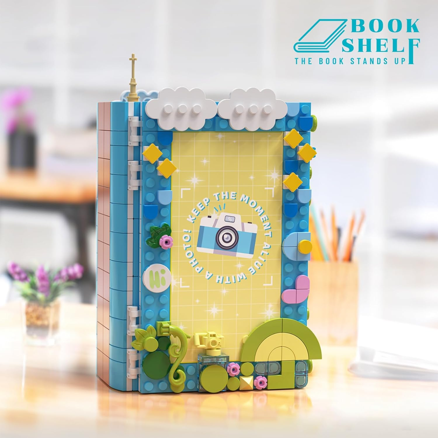 LULUFUN Building Blocks Set, Creative Art Building Kit, 3D Photo Album Construction Toy, Home Decoration Gift for Adults and Teenagers (Phostudio) image number 1