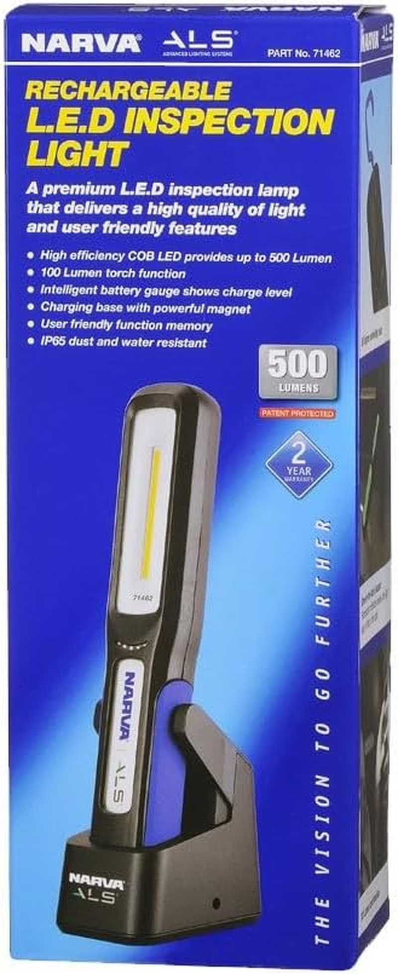 Narva ALS Rechargeable 500 Lumens LED Inspection Light