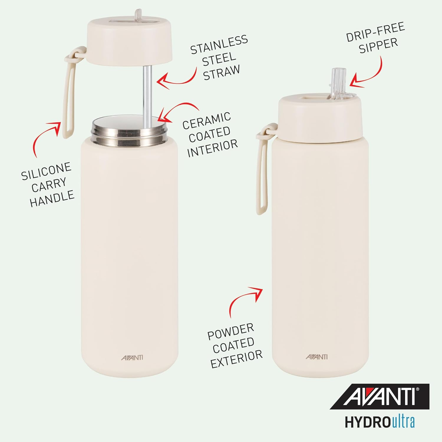 Avanti Hydroultra Vacuum Water Bottle with Strap image number 4