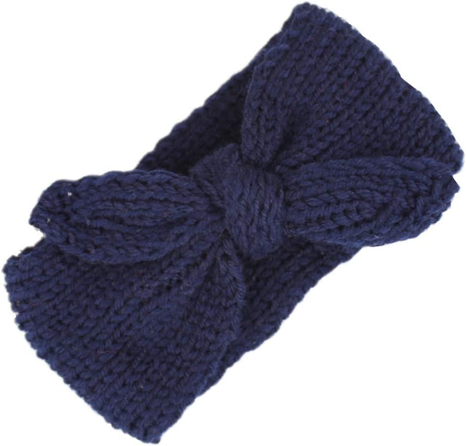 IZUS Turban Headband Baby Girl - Warm Rabbit Knot Hair Band, Knit Head Wrap for Newborn, Toddler and Children image number 2