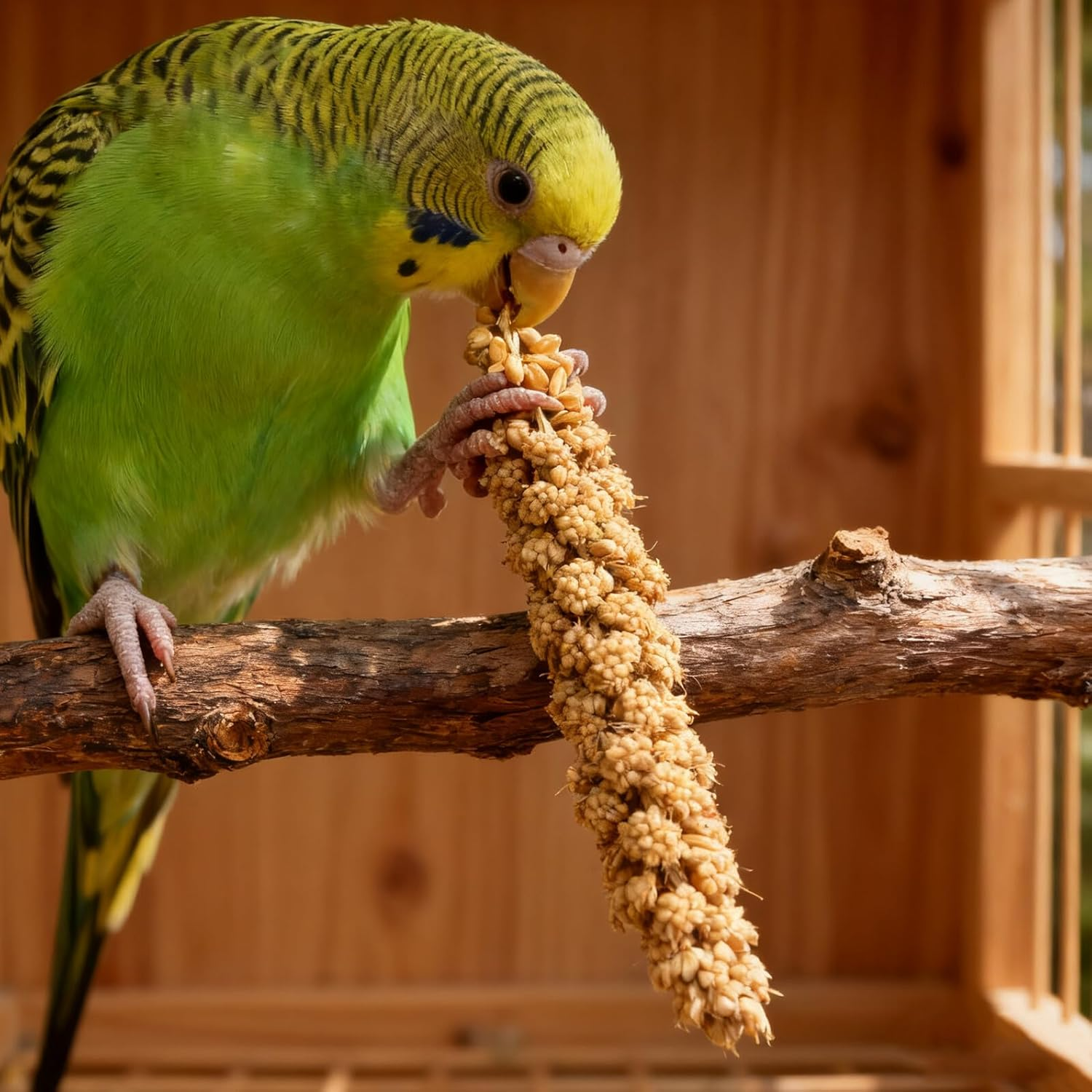 Abaodam Millet Treat for Parakeets and Budgies 500G Natural Dried Millet Sticks Bird Snack Food for Cockatiels Finches Small Pet Supplies image number 5