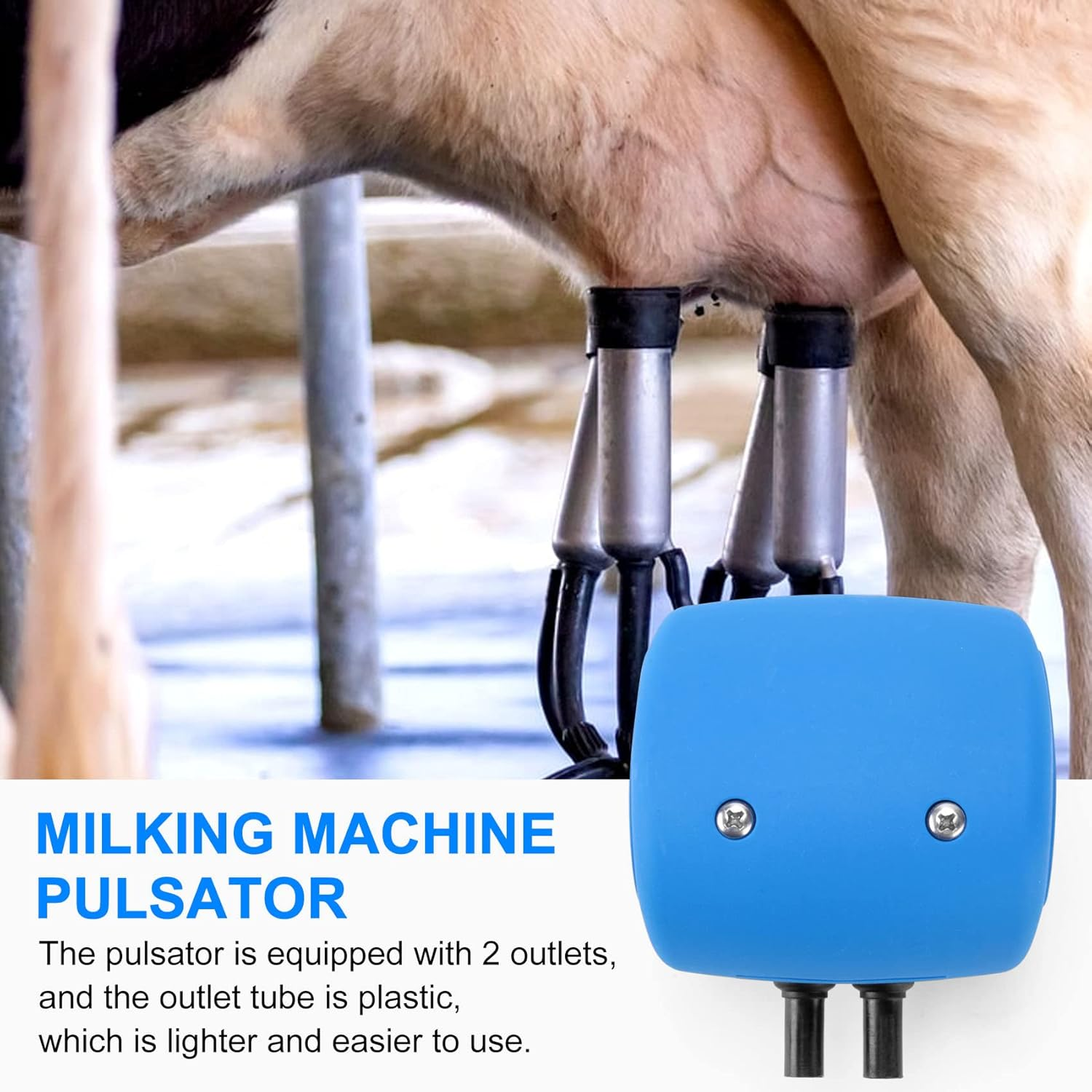 Plastic Milking Machine Pulsator L90 Pneumatic Milk Pneumatic Pulsator for Cow Sheep Milk Machine Parts with 2 Outlets image number 3