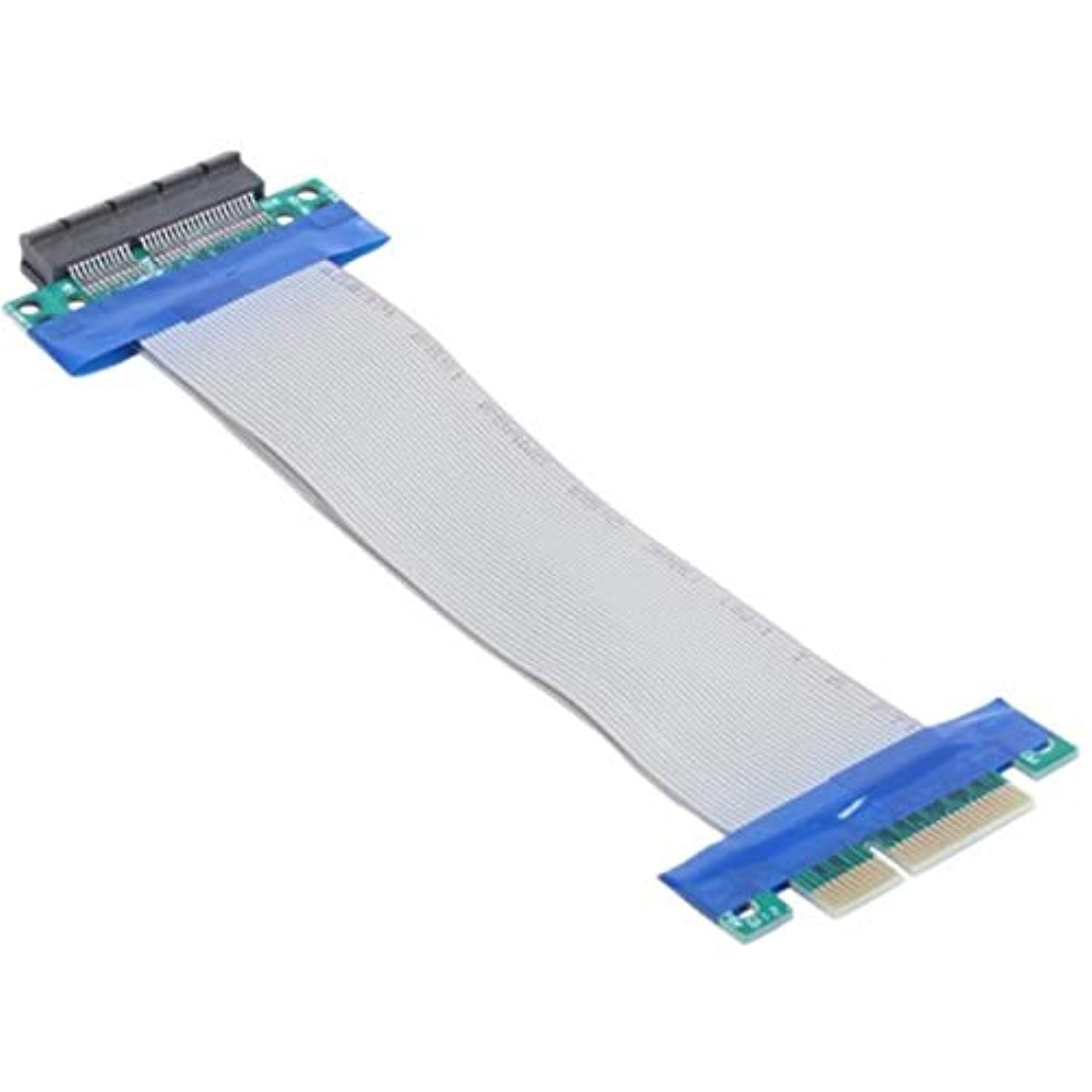 Cablecc PCI-E Express 8X to 8X Male to Female Slot Riser Extender Card Ribbon Flexible Cable 20Cm image number 2