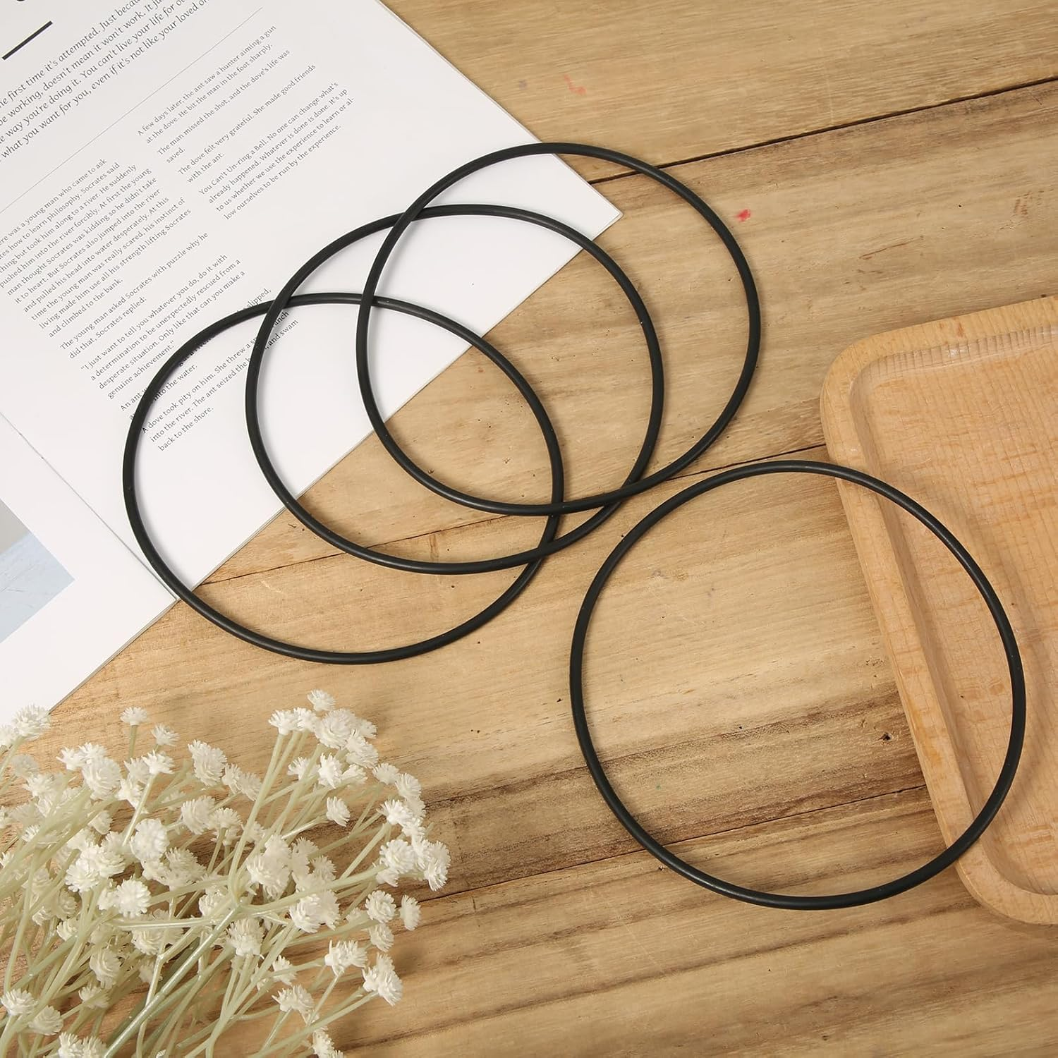 Pool Filter O-Ring 4 Pieces Pool Filter O-Ring Replacement for 154493 for Pentair Pacfab Tagelus Triton C-3 Sand Filters image number 4