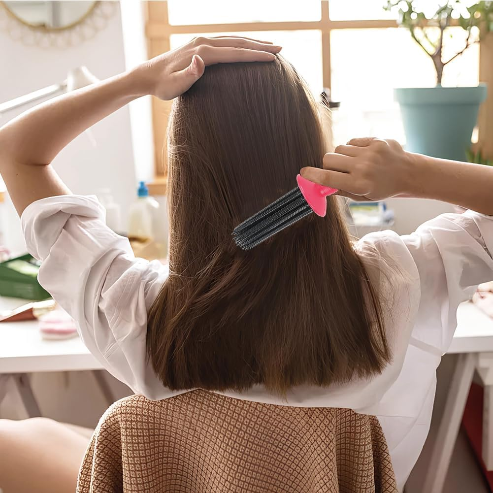Hair Fluffy Curling Roll Comb, Hair Dryer Brush Antislip Curling Wand Hairstyling Hair Curler Tools round Spin Brush Kit for Women Blow Drying to Style Curl Dry Hair image number 5