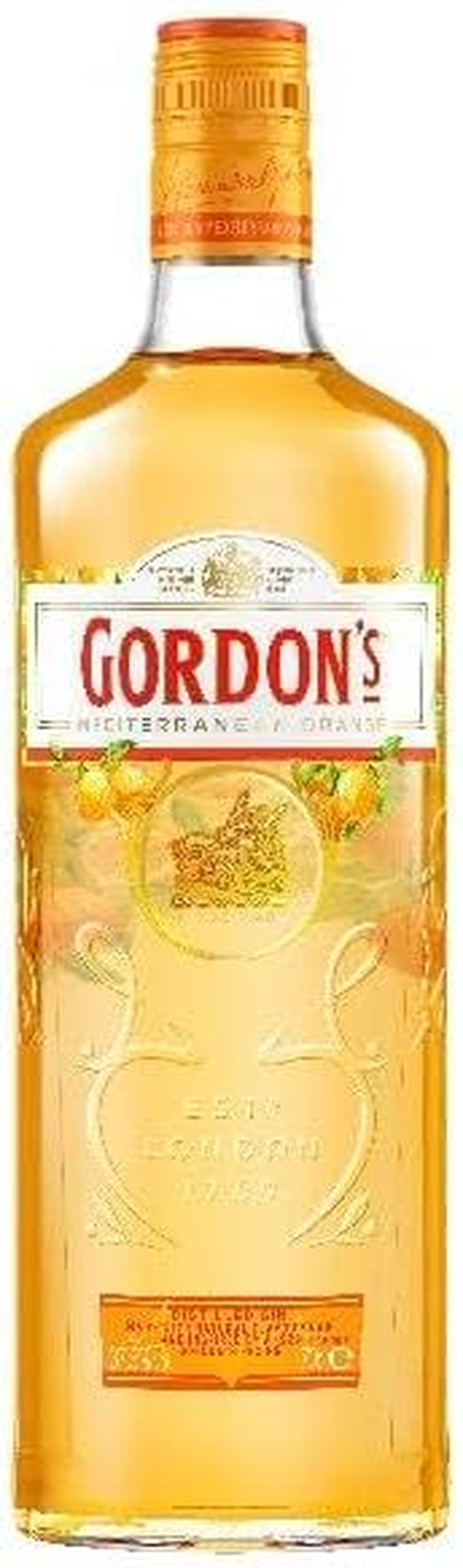 Gordon'S Gin Mediterranean Orange 700Ml Bottle