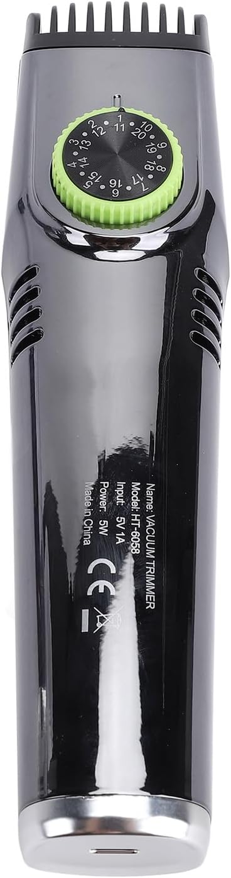 Cordless Vacuum Clipper, Silent Strong Power LED Display, 1400 Mah Hair Trimmer for Men, with Integrated Vacuum, Ideal for Moustache image number 1