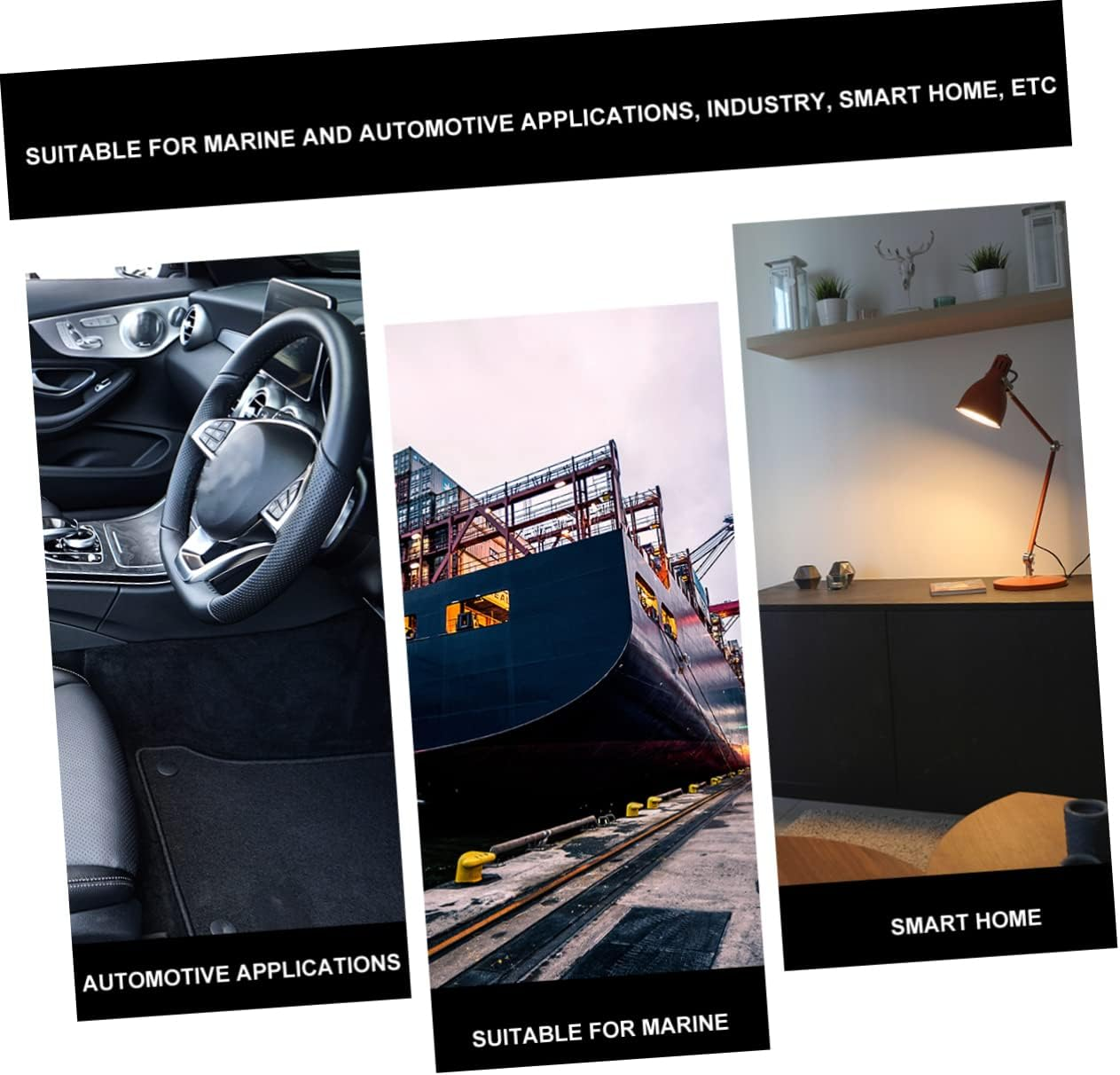 KICHOUSE 100Pcs Heat Shrinkable Wire Terminals Cable Gland Electrical Connectors Splice Crimp Connectors Wire Splice Automotive Wire Connectors Butt Terminal Welding Wire Copper Stitching