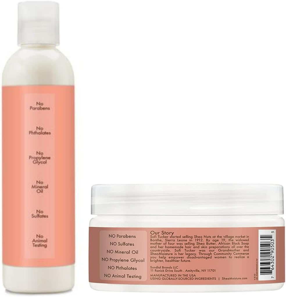 Shea Moisture Coconut & Hibiscus Kids Combo Pack - Includes Kids Curling Butter Cream, 6 Oz & Kids Curl & Shine 2-In-1 Shampoo & Conditioner, 8 Oz image number 1