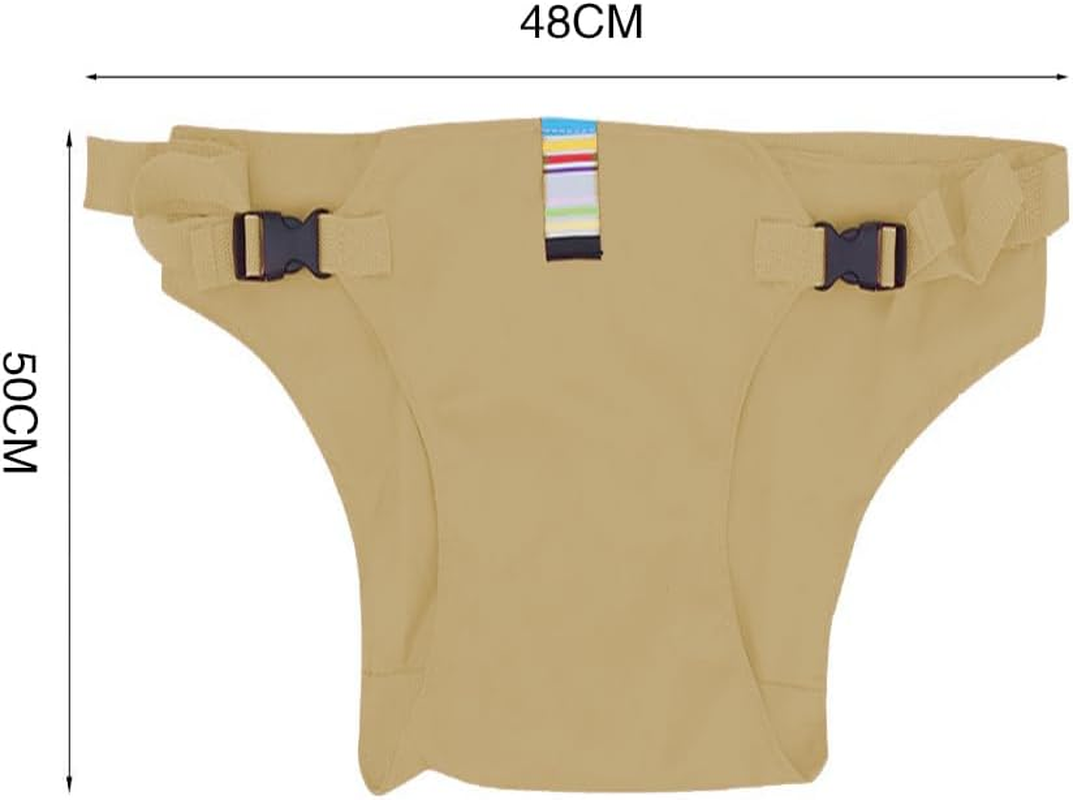 Portable High Chair, Travel High Chair for Toddlers with Adjustable Straps to Fit Most Chair, Portable Dining Seat Strap for Travel Home Restaurant Shopping (Khaki) image number 5