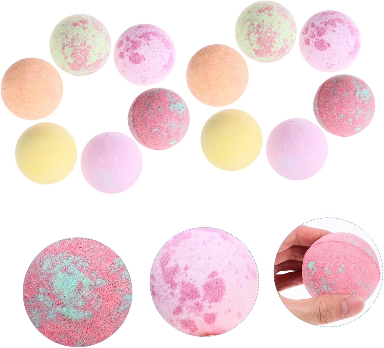 WOONEKY 12Pcs Colorful Spa Bath Salt for Relaxing Soaks Moisturizing Skin for Home and Travel Use for Mother Day image number 6