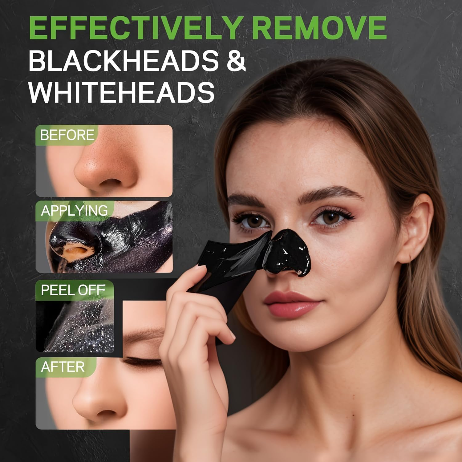 CEELGY Blackhead Remover Peel-Off Mask,Face Mask Skincare Peel off for Blackhead, Dirt, Purifying and Pores Shrinking for All Skin Types, for Men&Women 100G image number 1