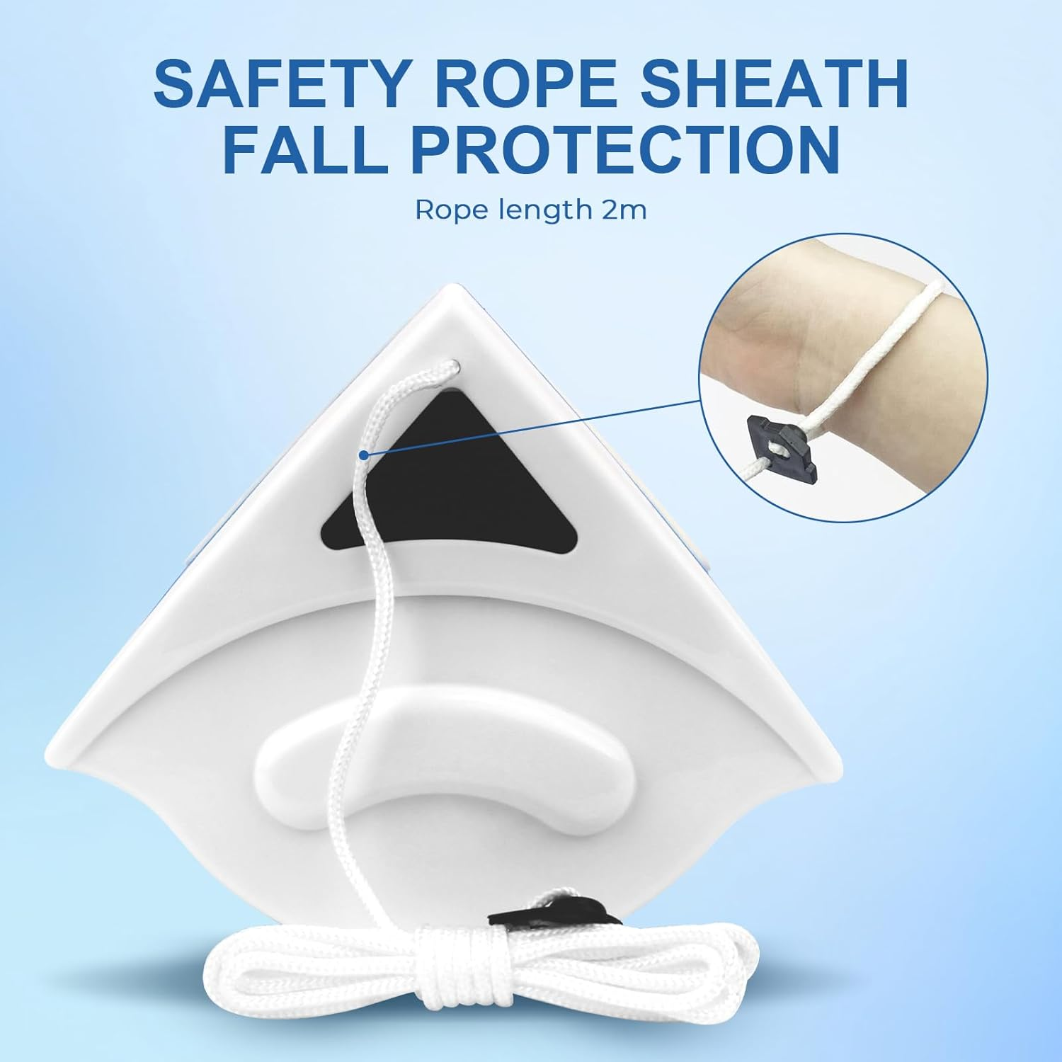 Riksam Double Sided Magnetic Window Cleaner Glazed Window Glass Wiper Clean Brush Tools image number 6