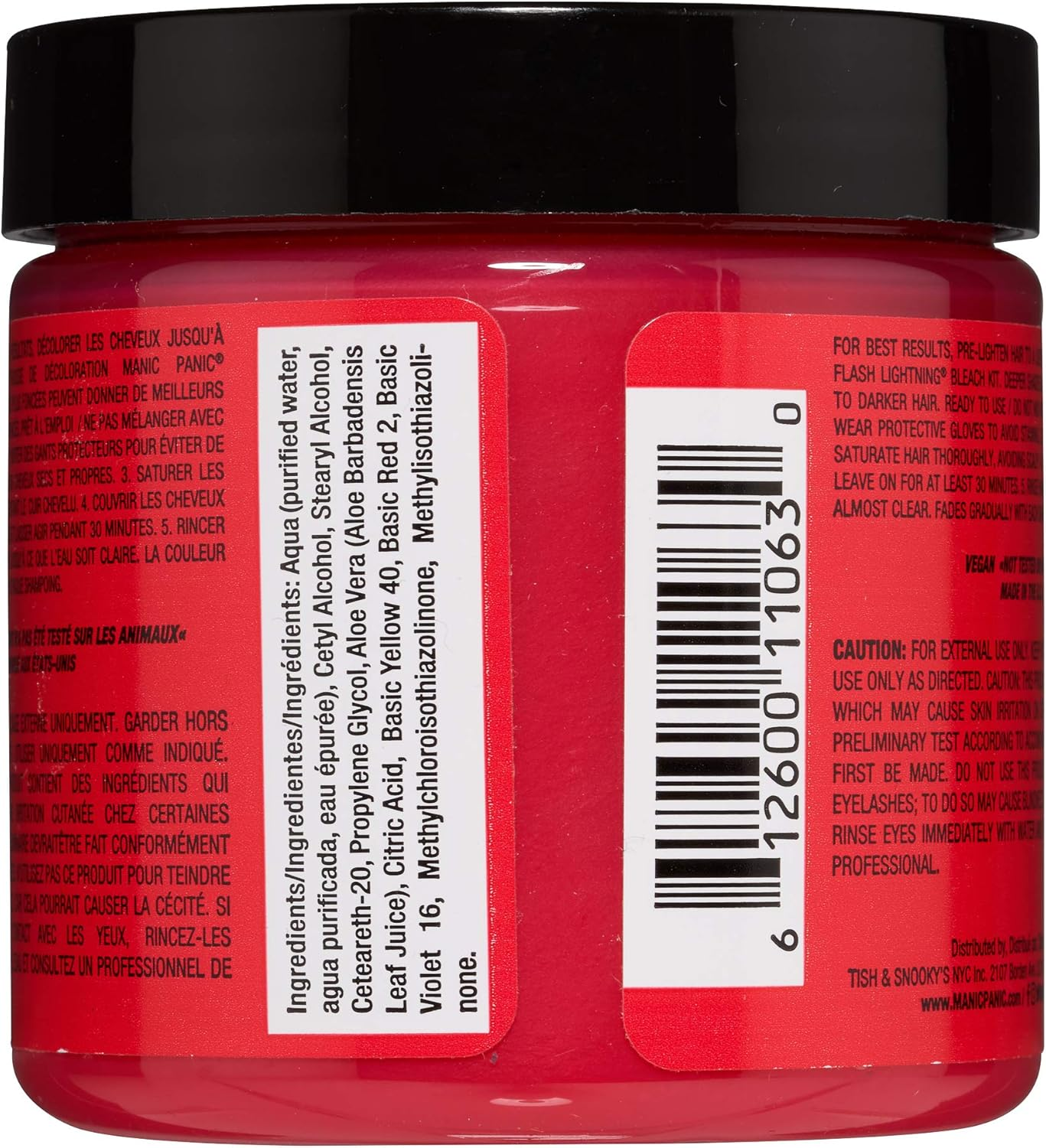 Manic Panic - Electric Watermelon Classic Cream - Semi-Permanent Hair Dye - 118Ml image number 6