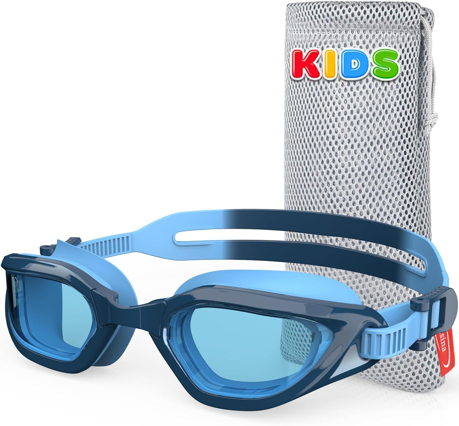 Emsina Kids Swim Goggles,Super Anti-Fog, No Leaking Pool Goggles,Swimming Goggles for Kids Age 5-14 Boys and Girls - Light Pink With Cap image number 6