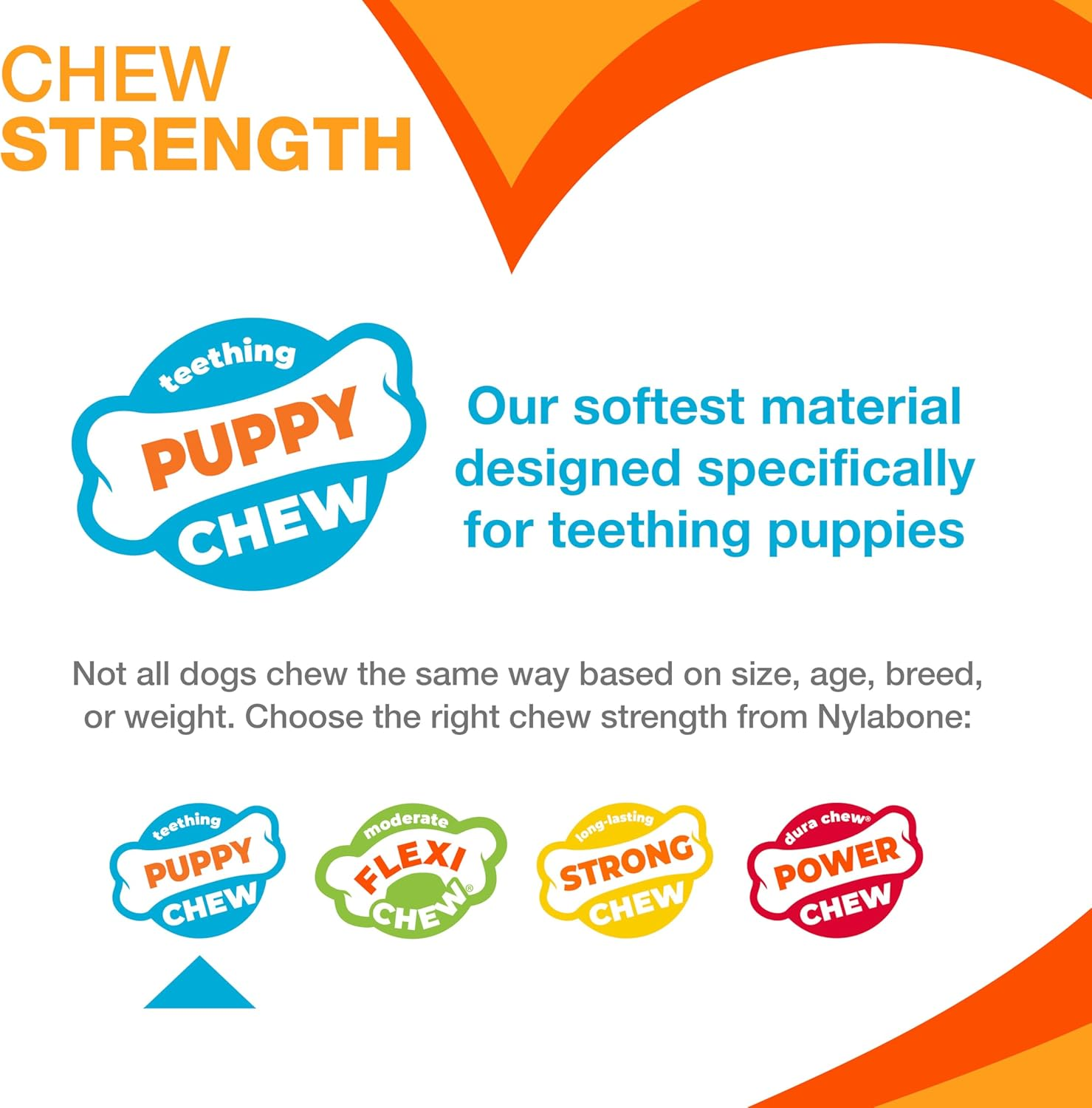 Nylabone Just for Puppies Teething Chew Toy Chicken X-Large/Souper (1 Count) image number 3