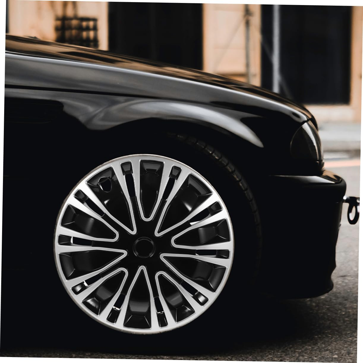 BUGUUYO 2Pcs Car Hubcaps Decorative Wheel Rim Covers Automotive Wheel Hubcaps Car Interior Accessories Easy DIY Install image number 4