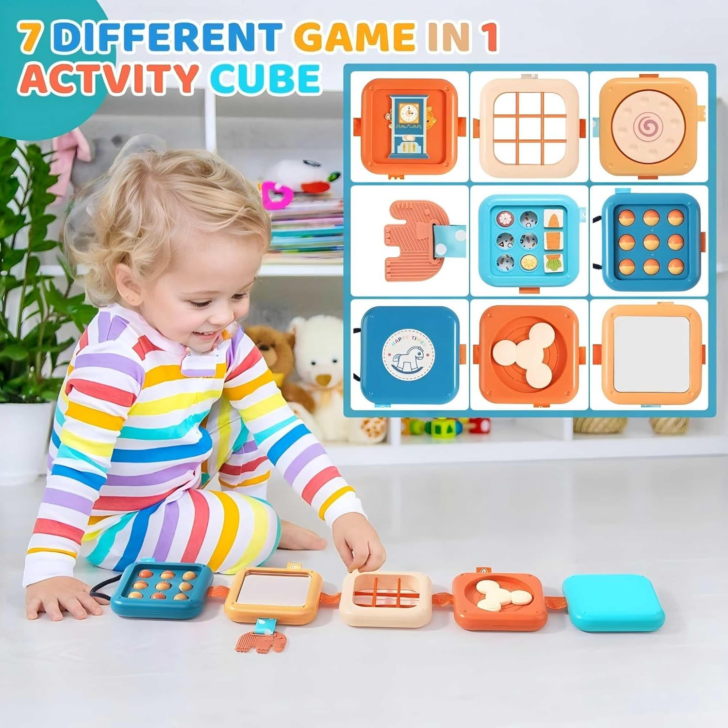 Montessori Busy Board Learning Educational Toys for Kids Toddlers image number 4