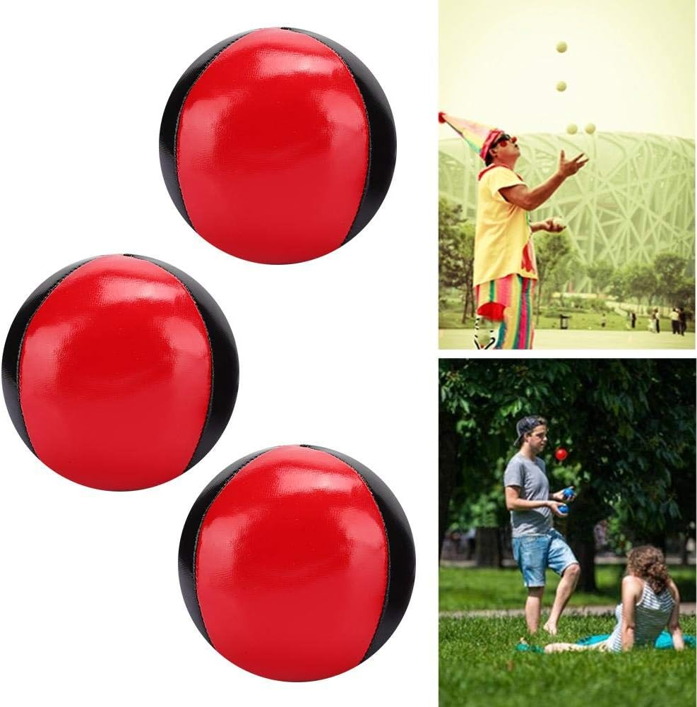 3PCS Juggling Balls, Portable PU Leather High End Juggling Toys for Kids and Adults image number 5