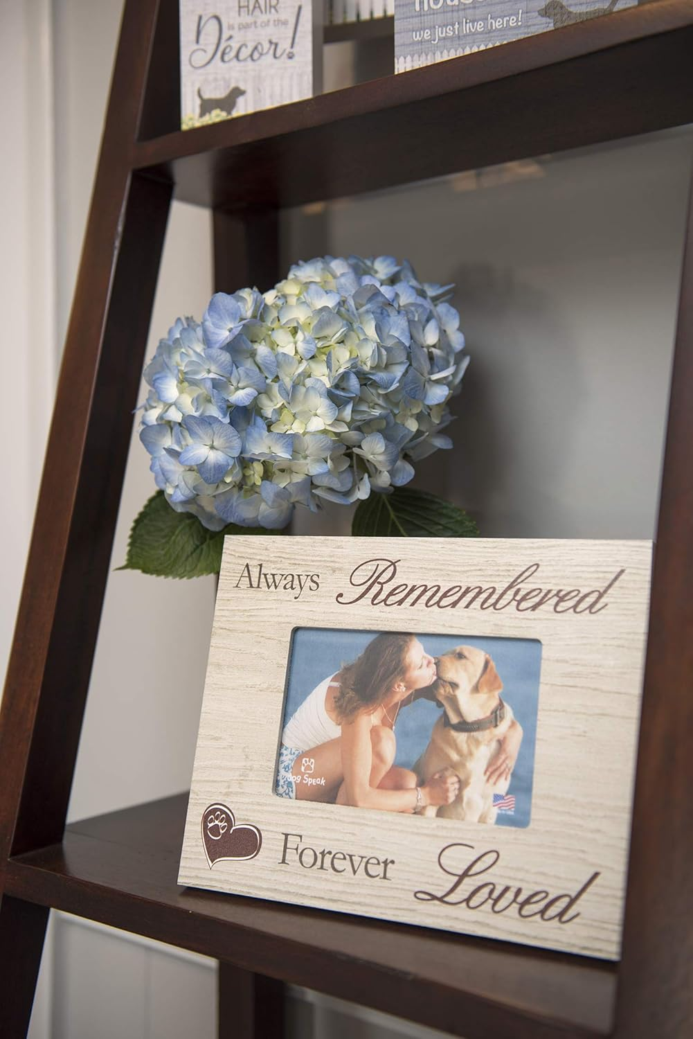 Dog Memorial Picture Frame: Always Remembered - Forever Loved image number 1