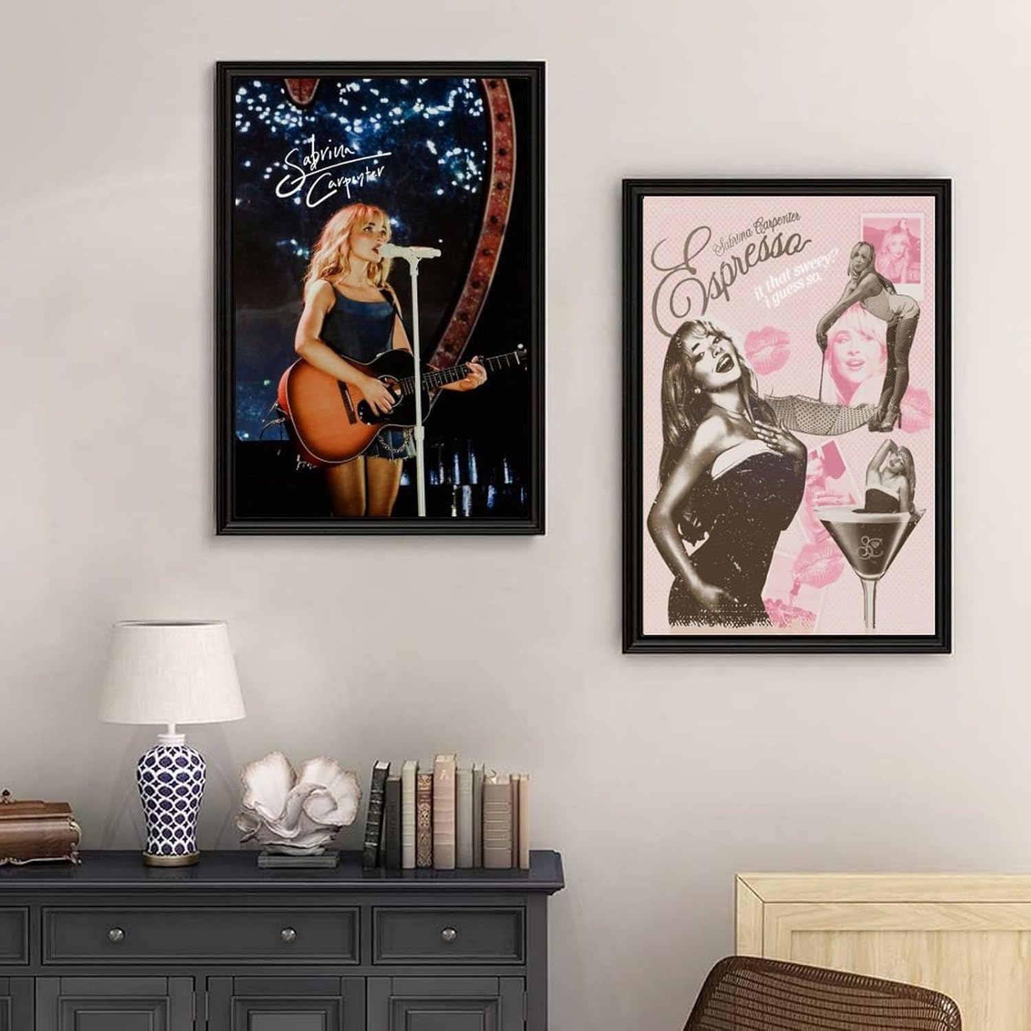 Music Art Sabrina Canvas Carpenter Poster Poster a Set of 2 Canvas Posters Room Aesthetic Festival Gift Family Bedroom Decor Wall Art Home12X18Inch(30X45Cm) Style image number 4