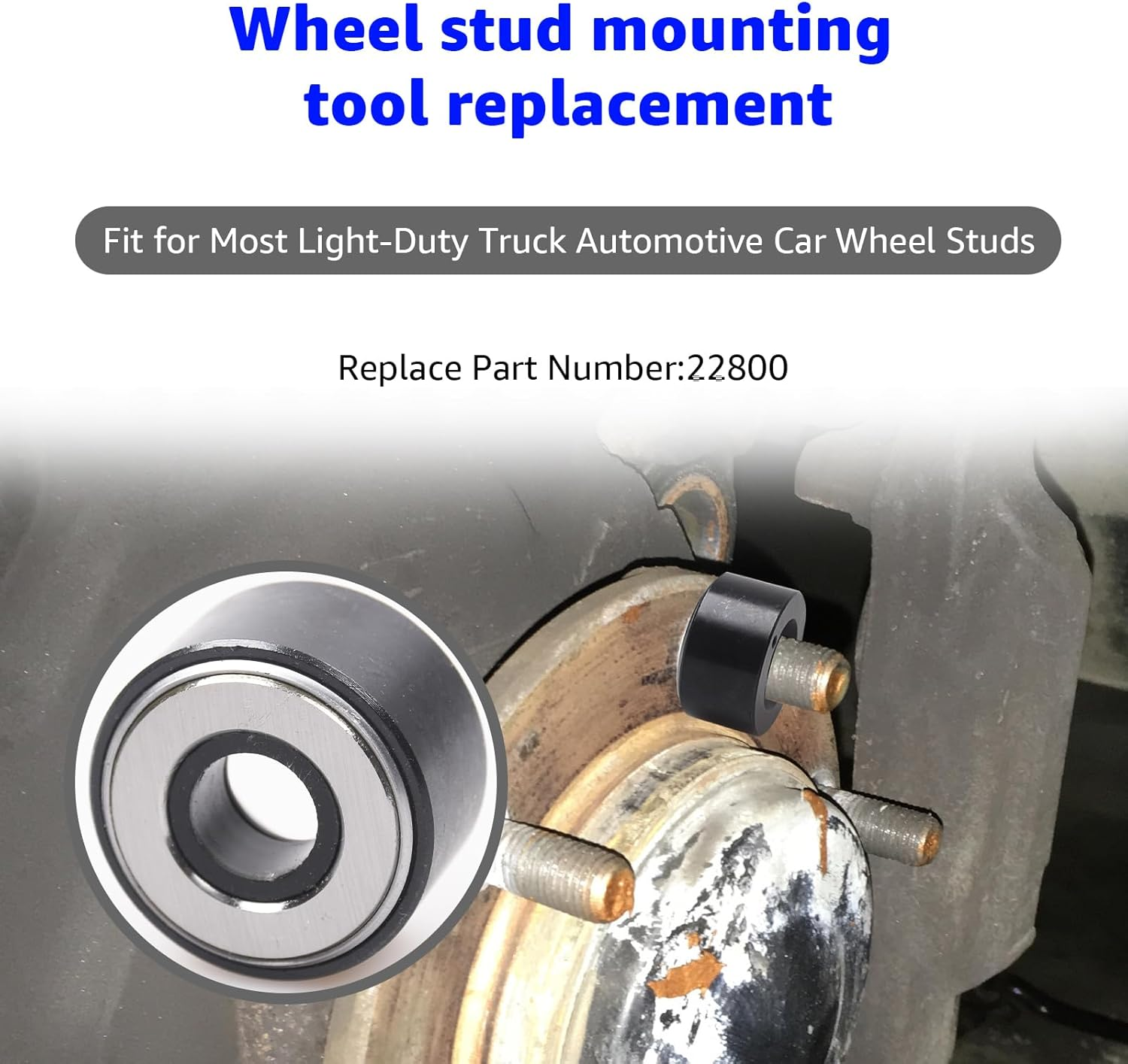 22800 Wheel Stud Installer, Replacement for Most All Automotive Wheels and Light-Duty Truck Wheel Stud Installer. image number 5