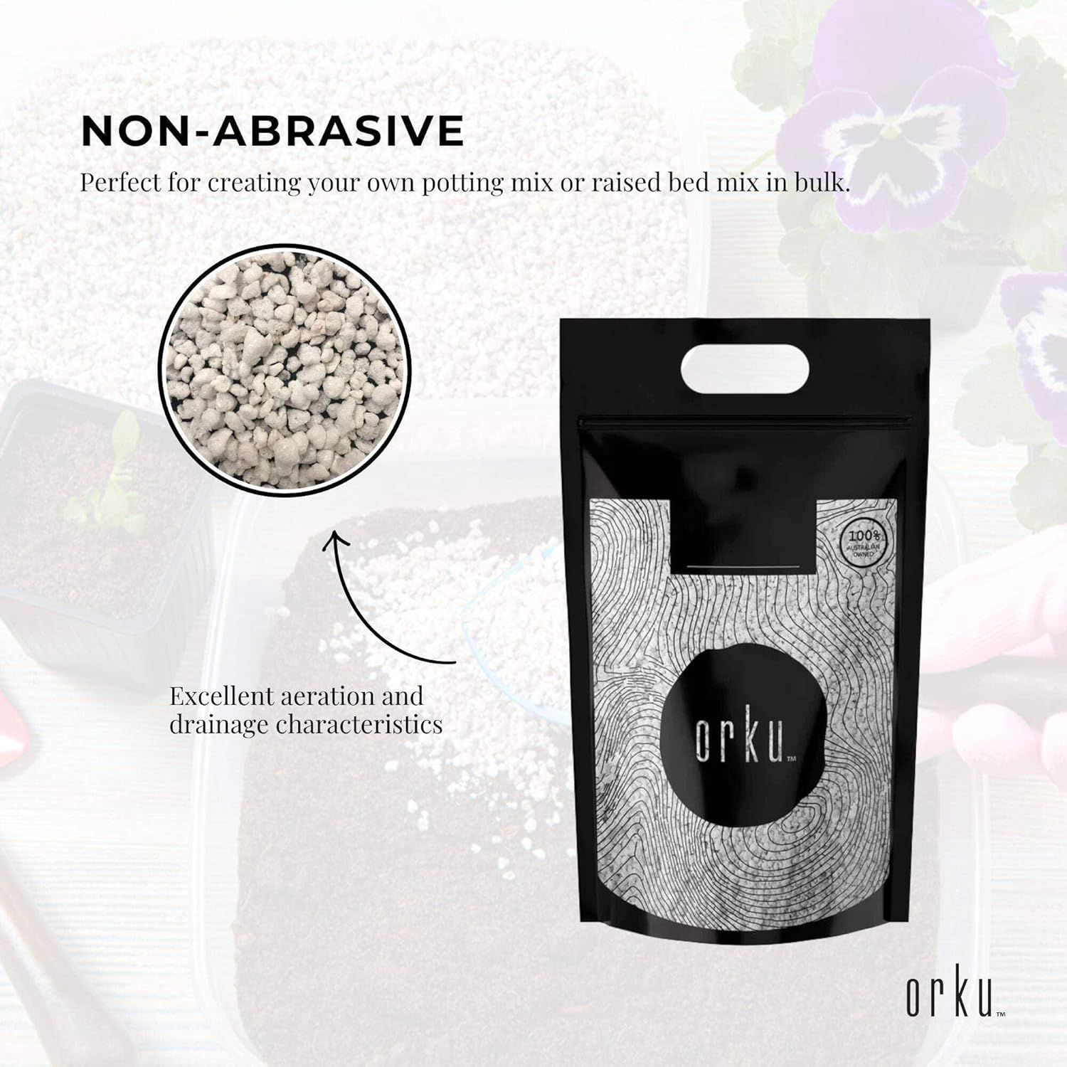 20L Perlite Coarse Premium Soil Expanded Medium Plants Hydroponics image number 2