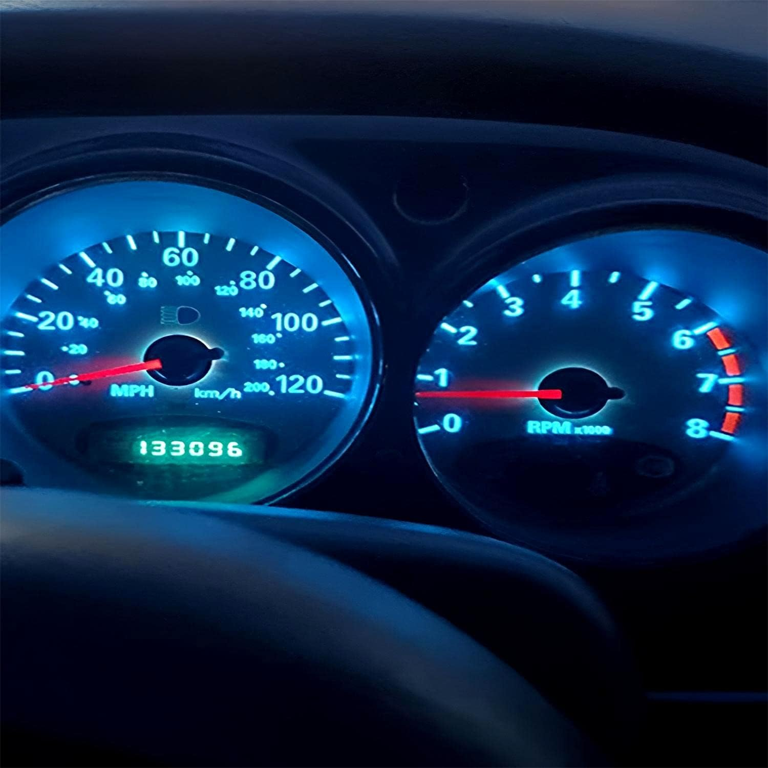 AUXLIGHT Ice Blue T5 37 74 2721 PC74 PC37 LED Bulb, 3030 Chips Super Bright 12 Volt Replacements, Interior Dome Map Dashboard Indicator Instrument Panel Gauge Cluster Lamp Lights (Pack of 10) image number 1