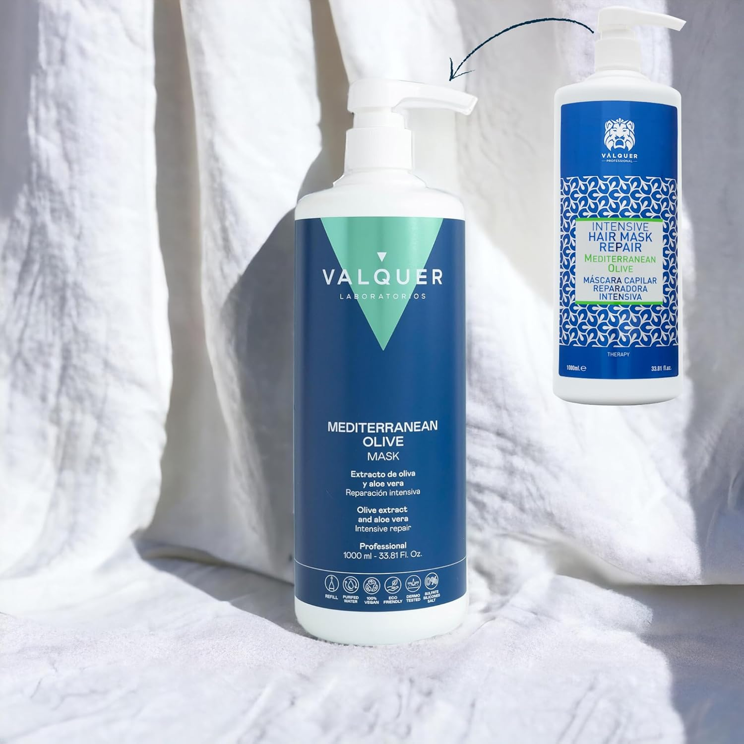 V&aacute;lquer Intensive Olive Hair Repair Mask - 1000 Ml image number 5