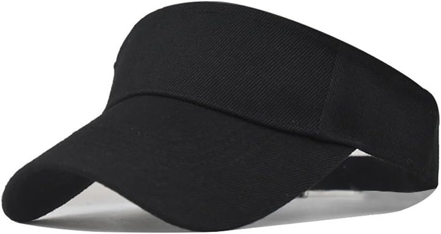 Sport Sun Visor Hats Cotton Outdoor Tennis Running Visors Caps Empty Top Adjustable Baseball Beach Cap for Men Women