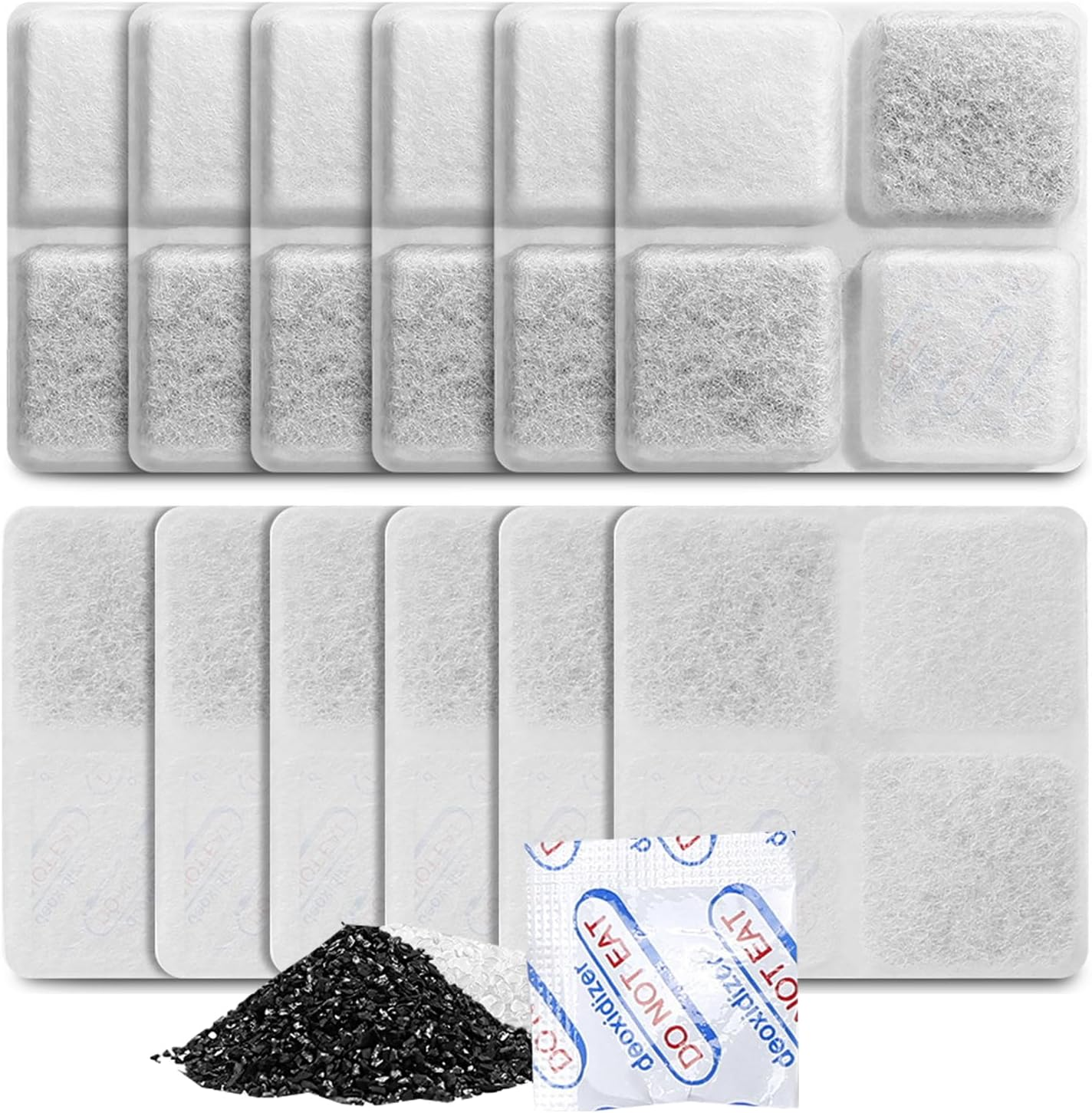 C-U for Petlibro 5L/3L Automatic Feeder Pet Food - Desiccant - Bag, 12 Packs Desiccant Packets Keep Cat Food & Dog Food Dry and Fresh image number 2