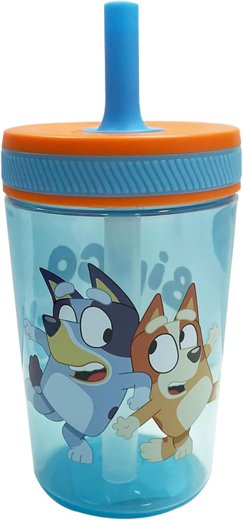 Zak Australia Pty. Ltd. Bluey Kelso Tumbler with Straw 443Ml - Blue image number 1