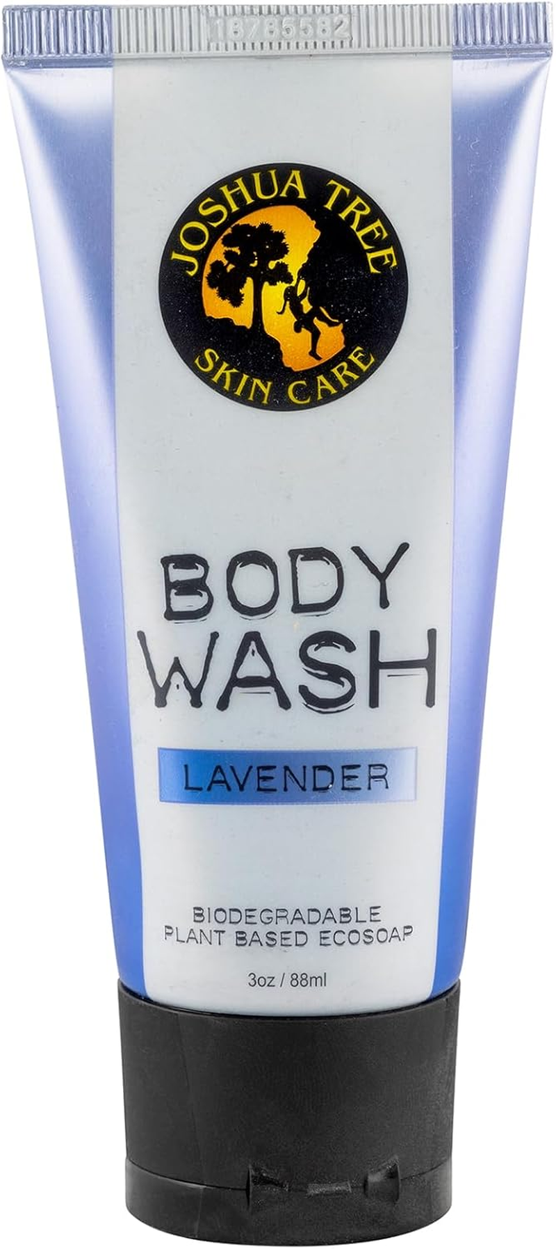 Joshua Tree 3 Oz. Body Wash, Shampoo - Biodegradable Plant Based Eco Soap with Organic Ingredients (Citrus)