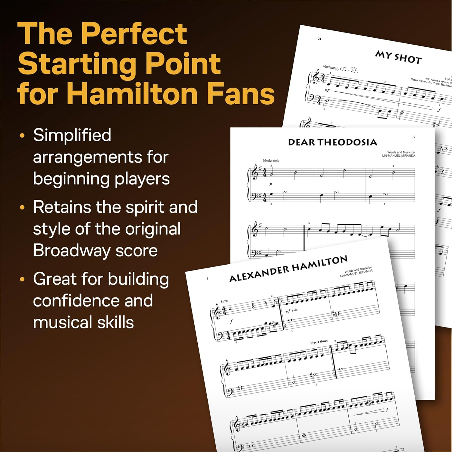 Hamilton - Beginning Piano Solo Songbook