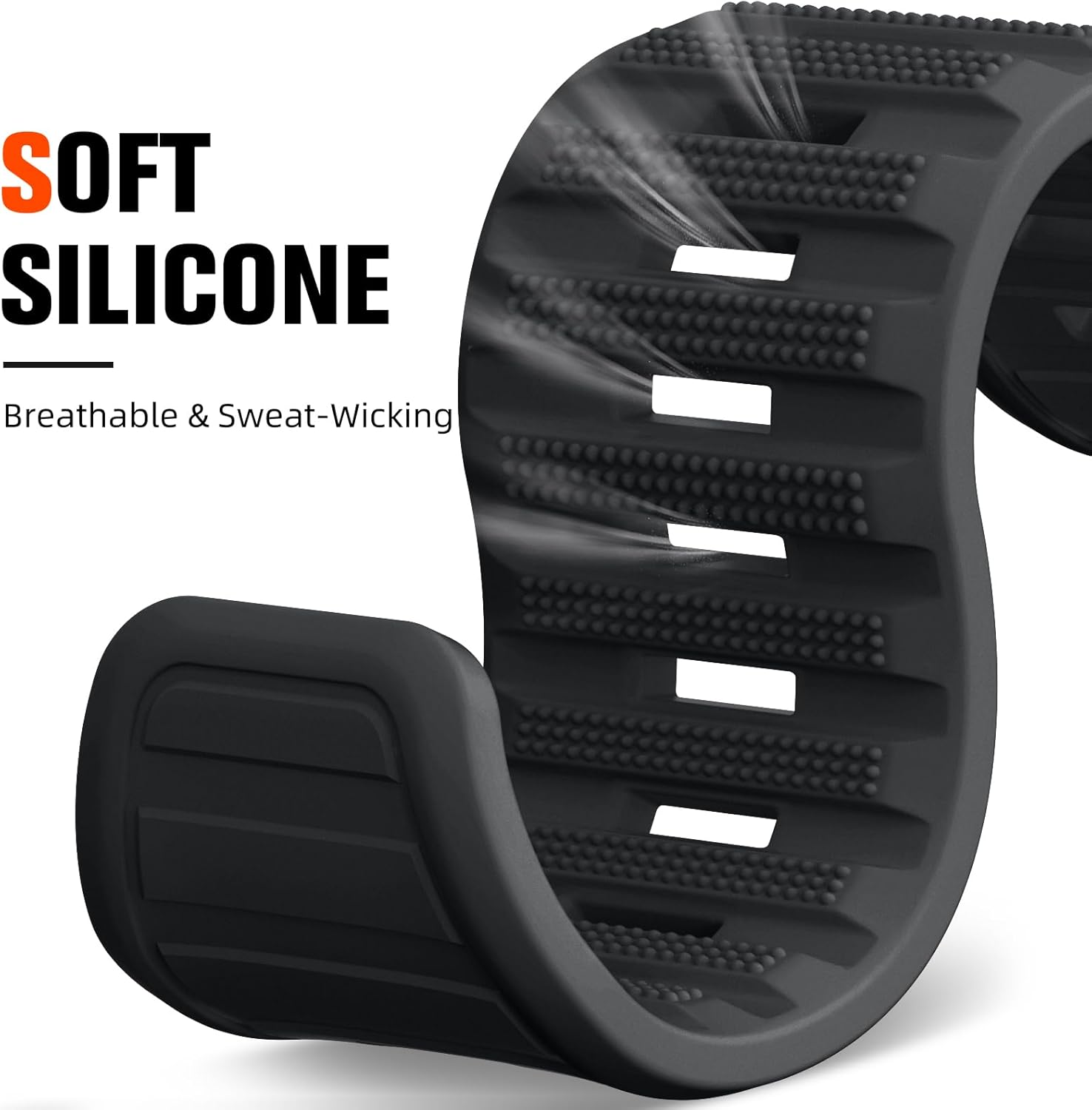 Witzon Sport Bands Compatible with Apple Watch Ultra Band 49Mm 46Mm 45Mm 44Mm 42Mm Men, Wide Soft Silicone Strap Rugged Smart Watches Replacement for Iwatch Ultra Series 11 10 SE 9 8 7 6 5 4 3 2 1 - Army Green image number 4