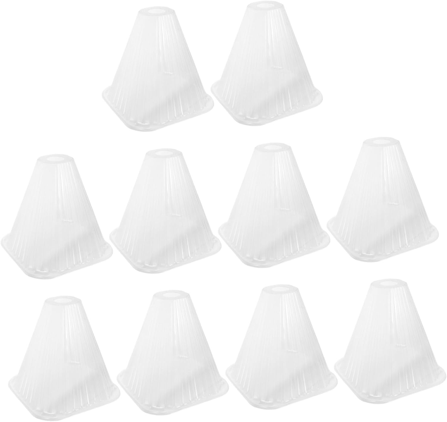 SEWOART Garden Cloche Dome and Frost Protection Plant Covers for Outdoor Gardening, Plastic Reusable Bell Jar with Sunshade and Snail Deterrent, Cone-Shaped Plant Protector for Vegetable