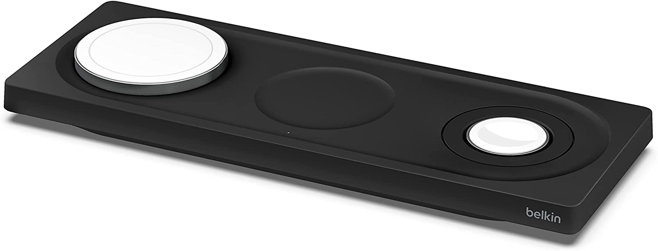 Belkin Magsafe 3-In-1 Fast Wireless Charger, Mfi Certified Fast Charging Travel Pad for Iphone 13 and 12 Series Pro, Pro Max, Mini, Apple Watch Series 7 and Older, Airpods 2, Airpods, Airpods Pro image number 4