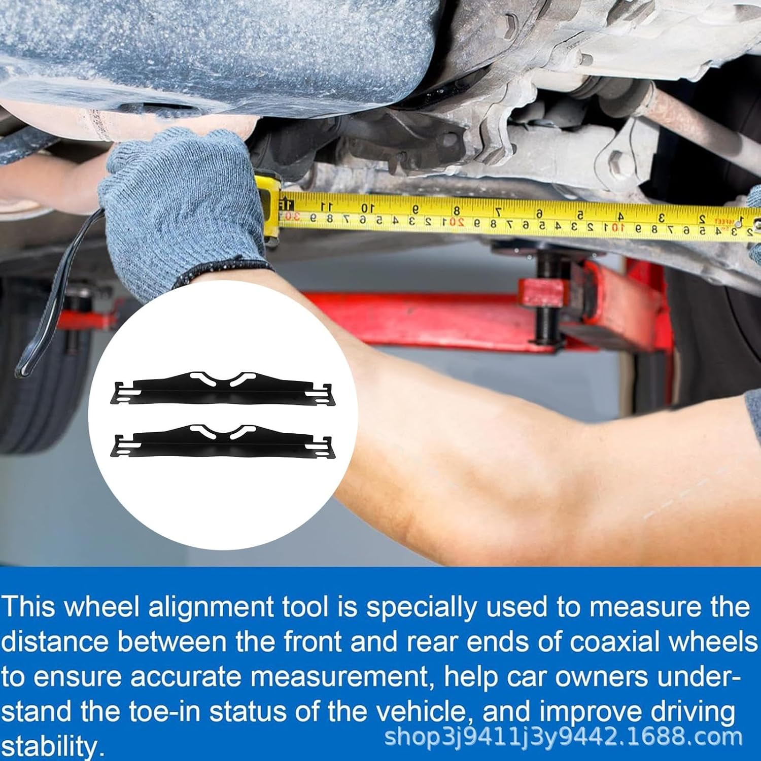 Wheel Alignment Tool, 2X Accurate Camber Plates for Precision Alignment, Quick Measuring Aid, Heavy Duty Stainless Steel Equipment Automotive Maintenance, Improved Vehicle Handling image number 4