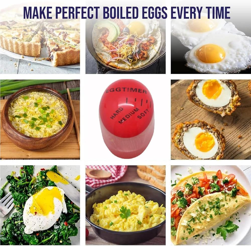 Egg Timer Color Changing for Perfect Boiled Eggs - Soft, Medium, Hard Boiled Egg Timer, Heat-Sensitive Kitchen Gadget, Durable Non-Toxic Resin, Reusable Cooking Tool, Ideal Breakfast Gift image number 6