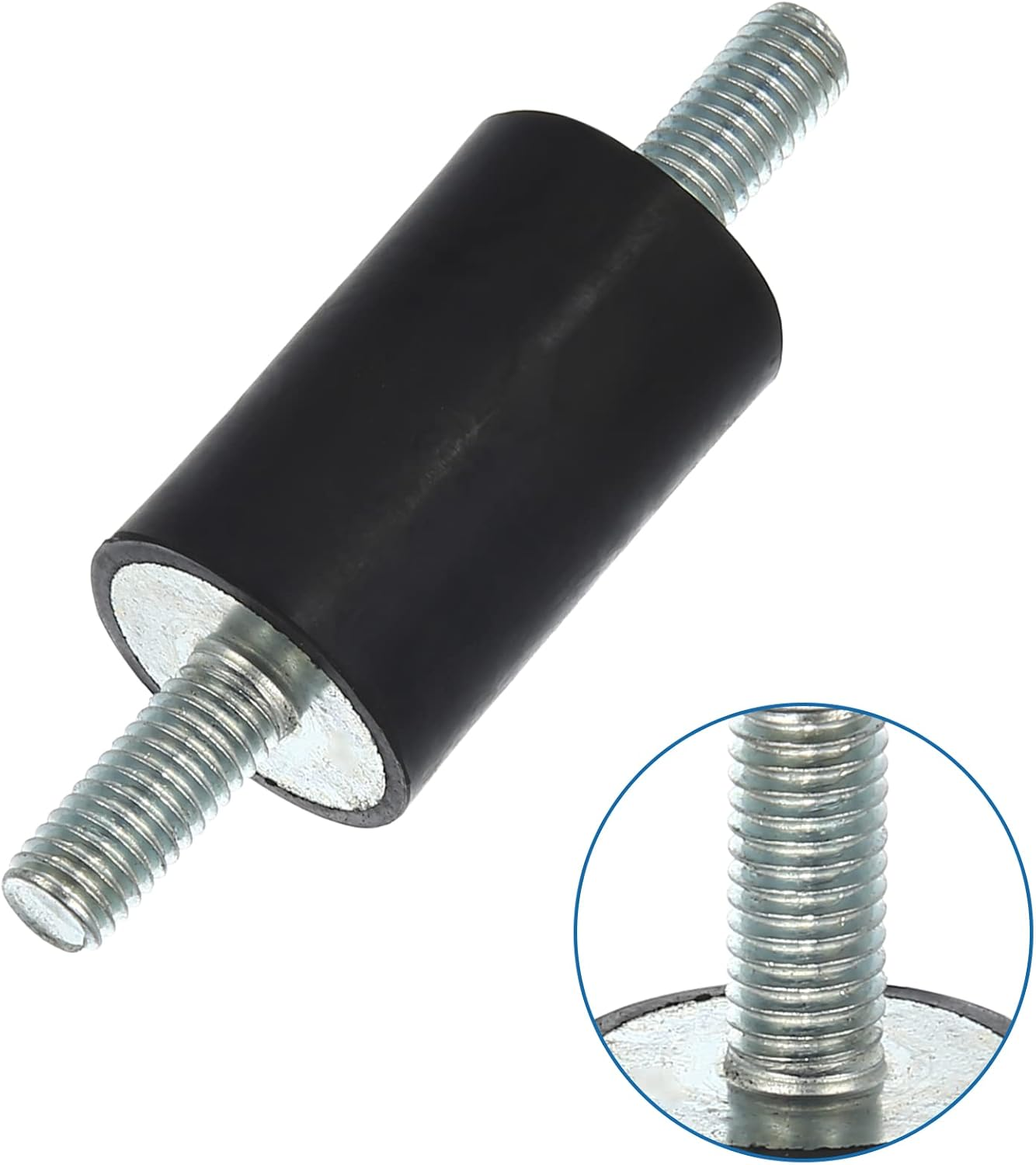 X AUTOHAUX 4Pcs M8 Car anti Vibration Rubber Isolator Damper 25X40Mm Rubber Bobbin Mount Shock Absorb Mounts for Compressors VV Engines image number 1