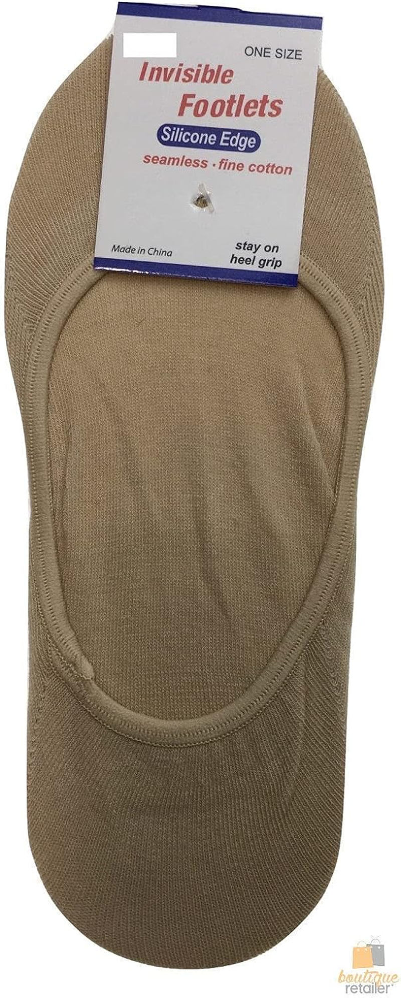 Heel Grip Invisible Footlet Seamless Cotton Socks