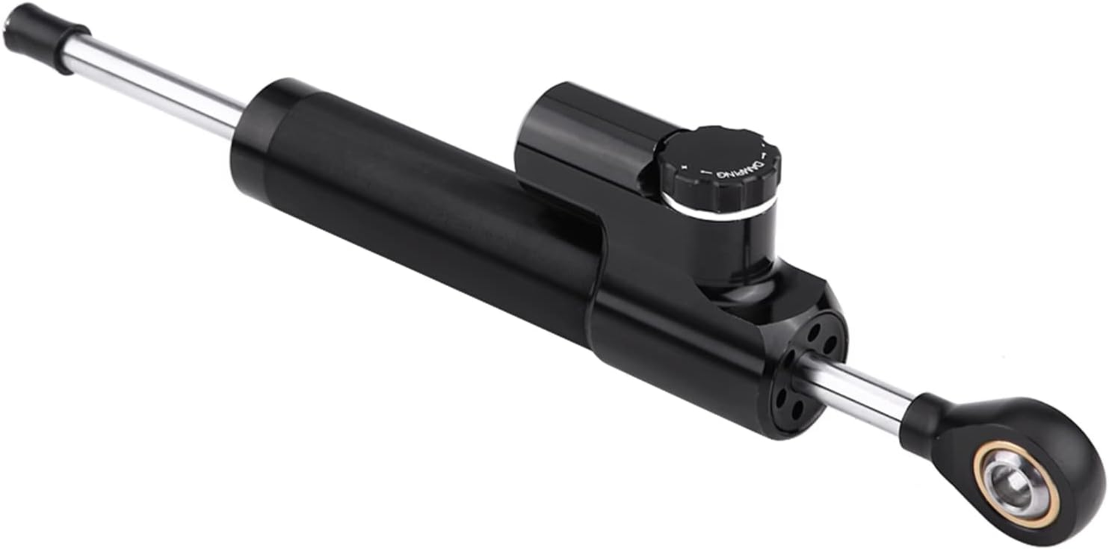 Universal Motorcycle Steering Damper Stabilizer Linear Reversed Safety Control with Speed-Sensitive Damping System CNC Machined Aluminum for Most Motorcycles