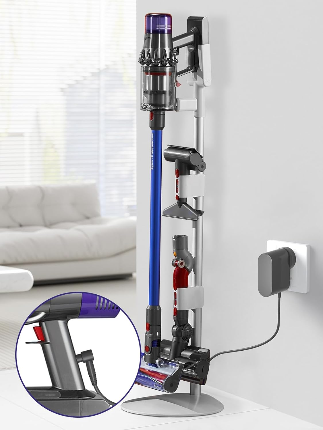 30.45V Dyson Vacuum Charger for Dyson V10 V11 V15 V12 SV12 14 15 Cordless Vacuum Cleaner, Absolute Animal Motorhead 969350-02 01 03 04 05 217160-02 01 03 969042-01 Adapter Cleaner Power Supply image number 2