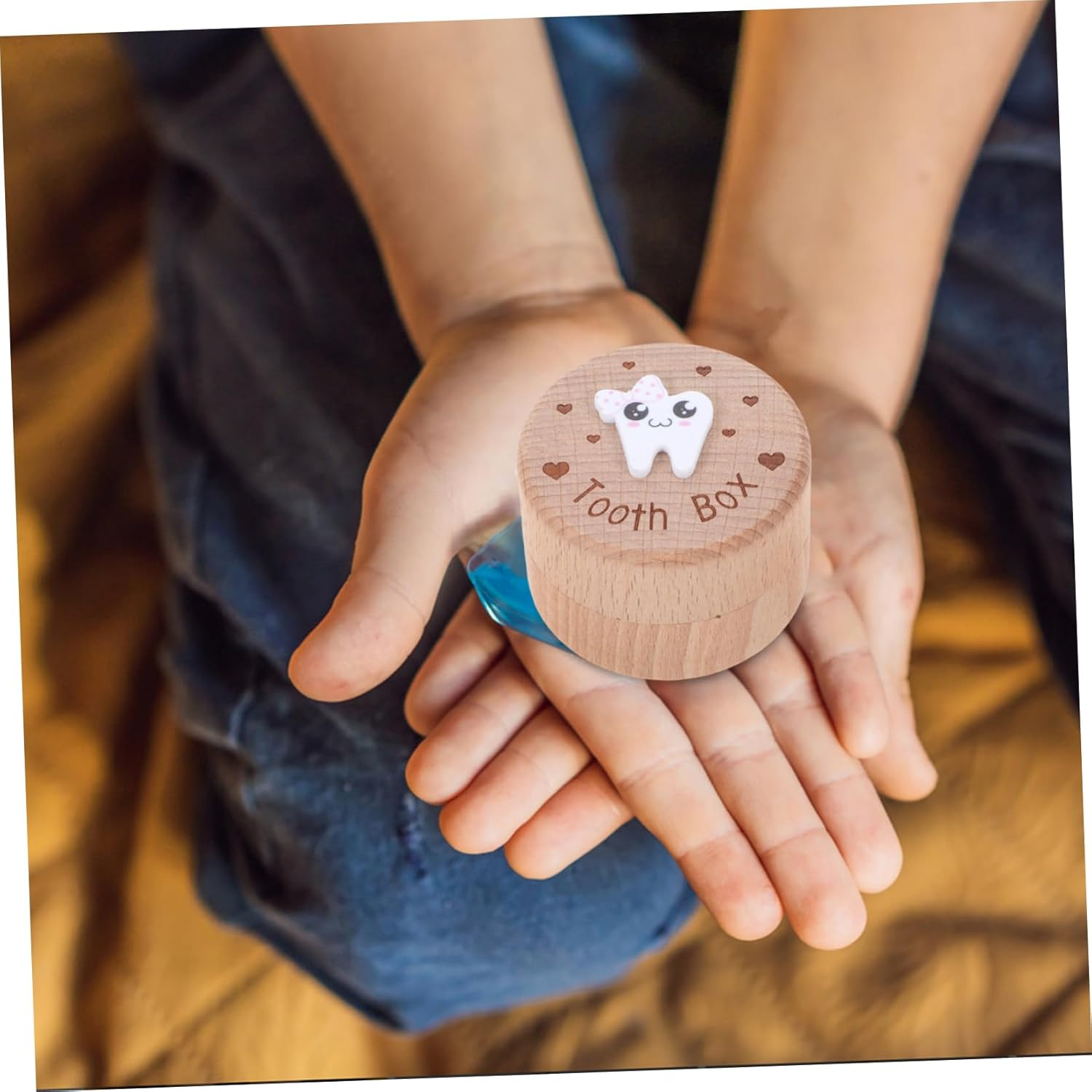 Cute Fairy Tooth Fairy Box for Boys and Girls Girl'S Deciduous Teeth Holder Newborn Keepsake Storage Case image number 3